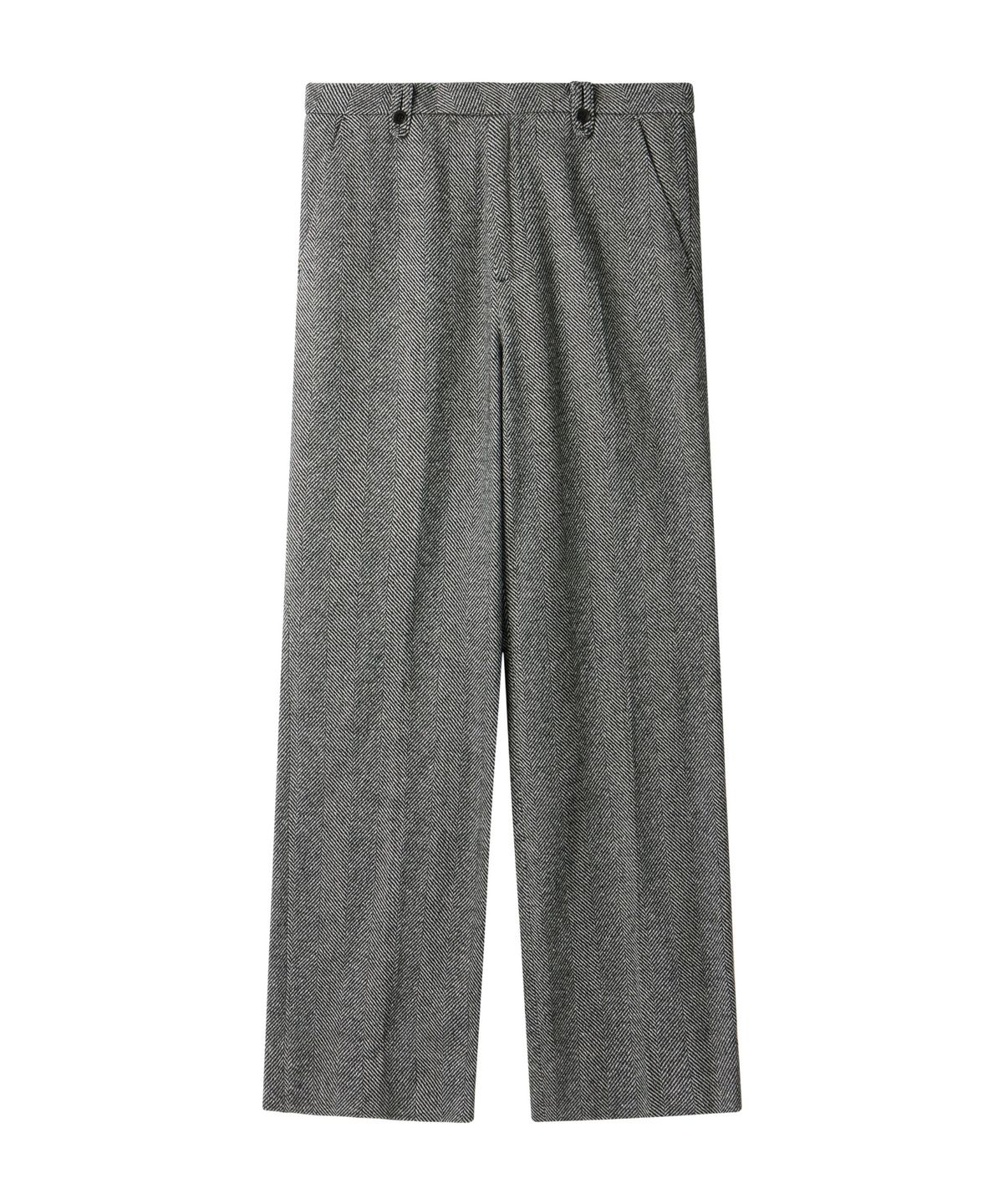 문선(MOONSUN) UNISEX, Herringbone Slacks / Gray