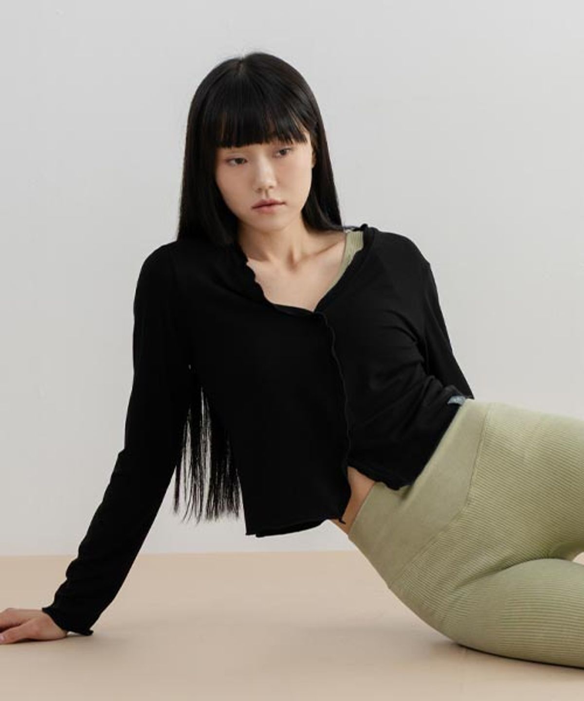 모어아웃(MOREOUT) 여성요가복 레이어 가디건 티셔츠 3TT5385