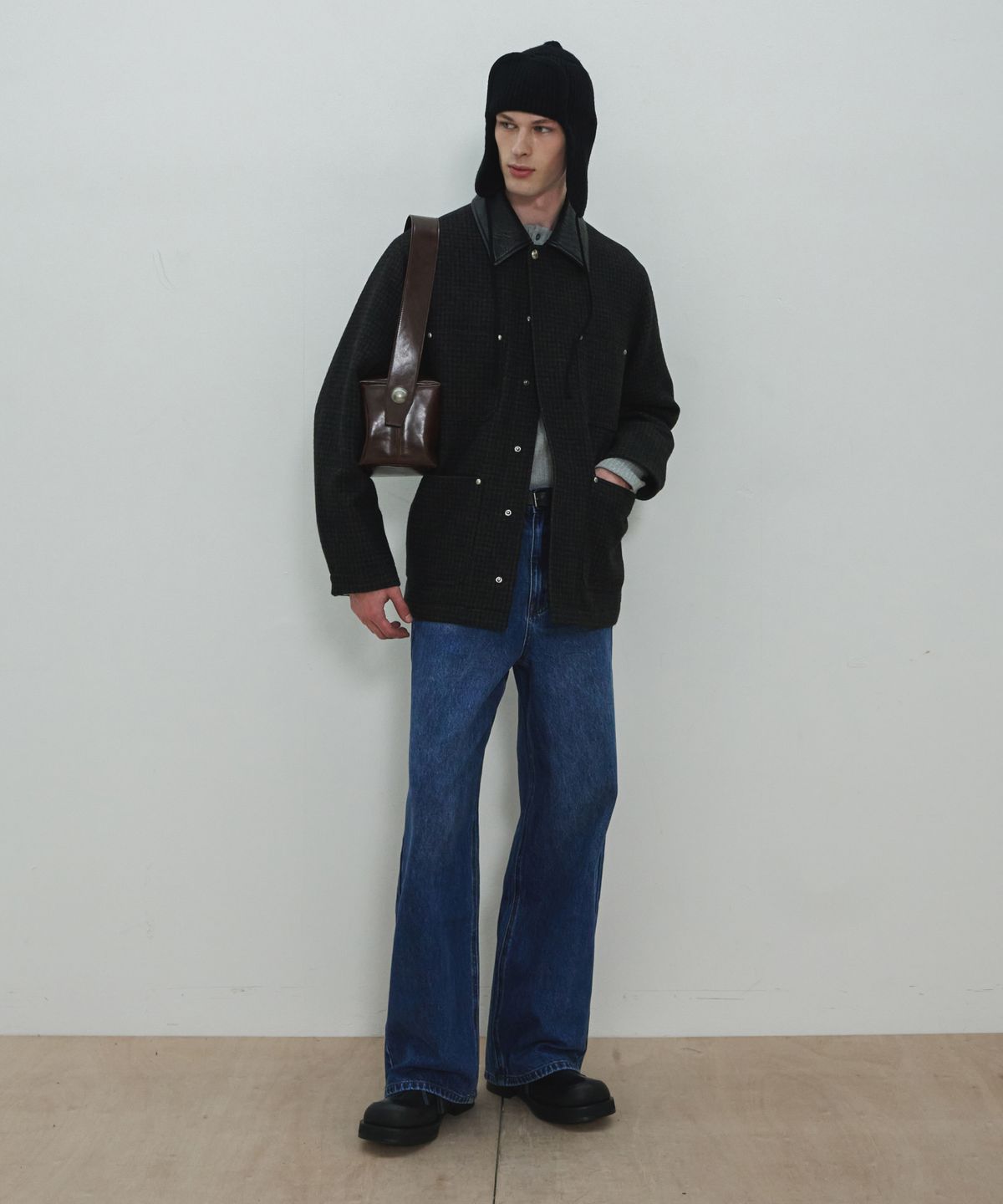 문선 아카이브(MOONSUN ARCHIVE) MJ UNISEX, Loose-Fit Denim Pants / Dark indigo