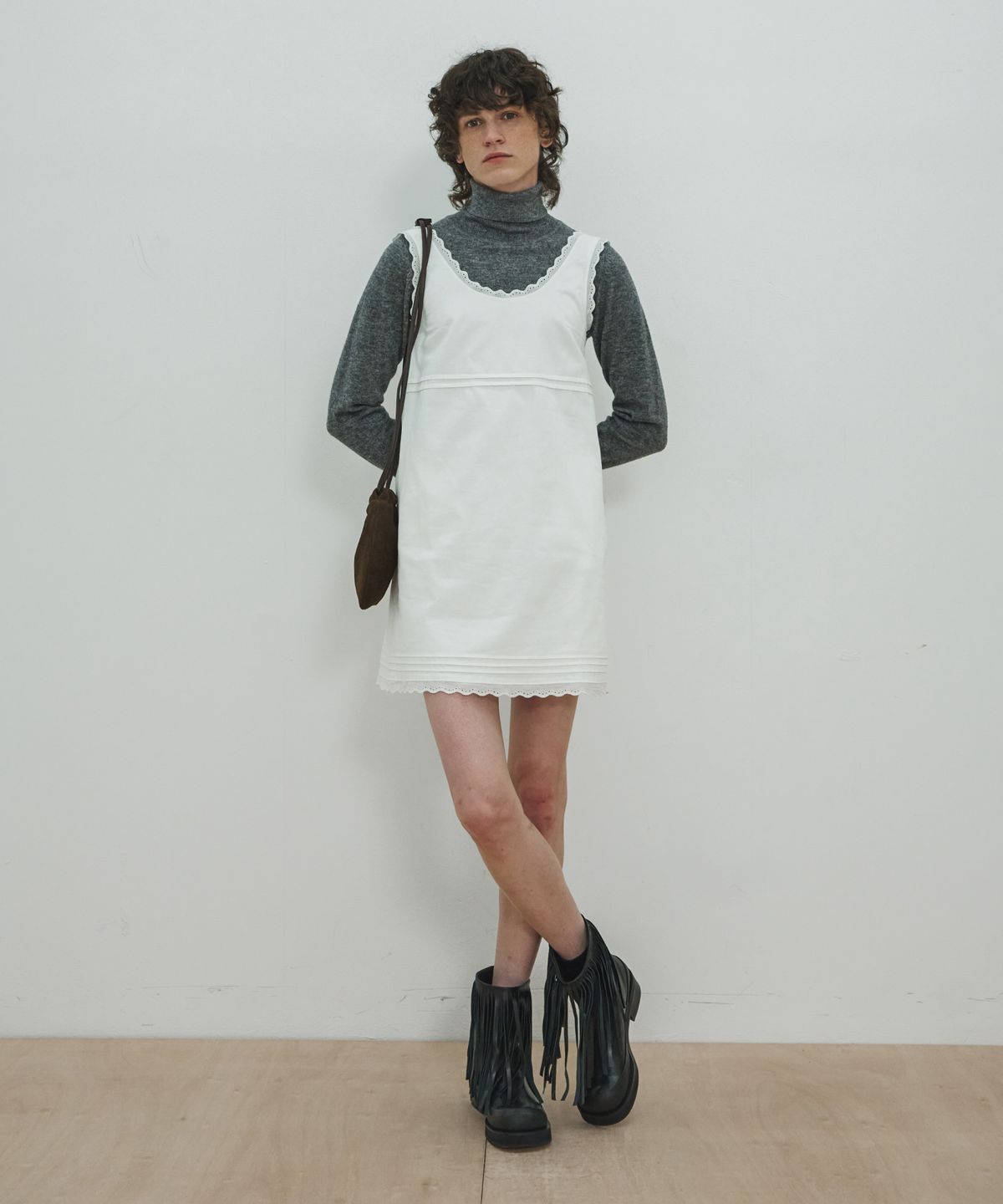 문선 아카이브(MOONSUN ARCHIVE) MJ Cotton Lace Dress / White