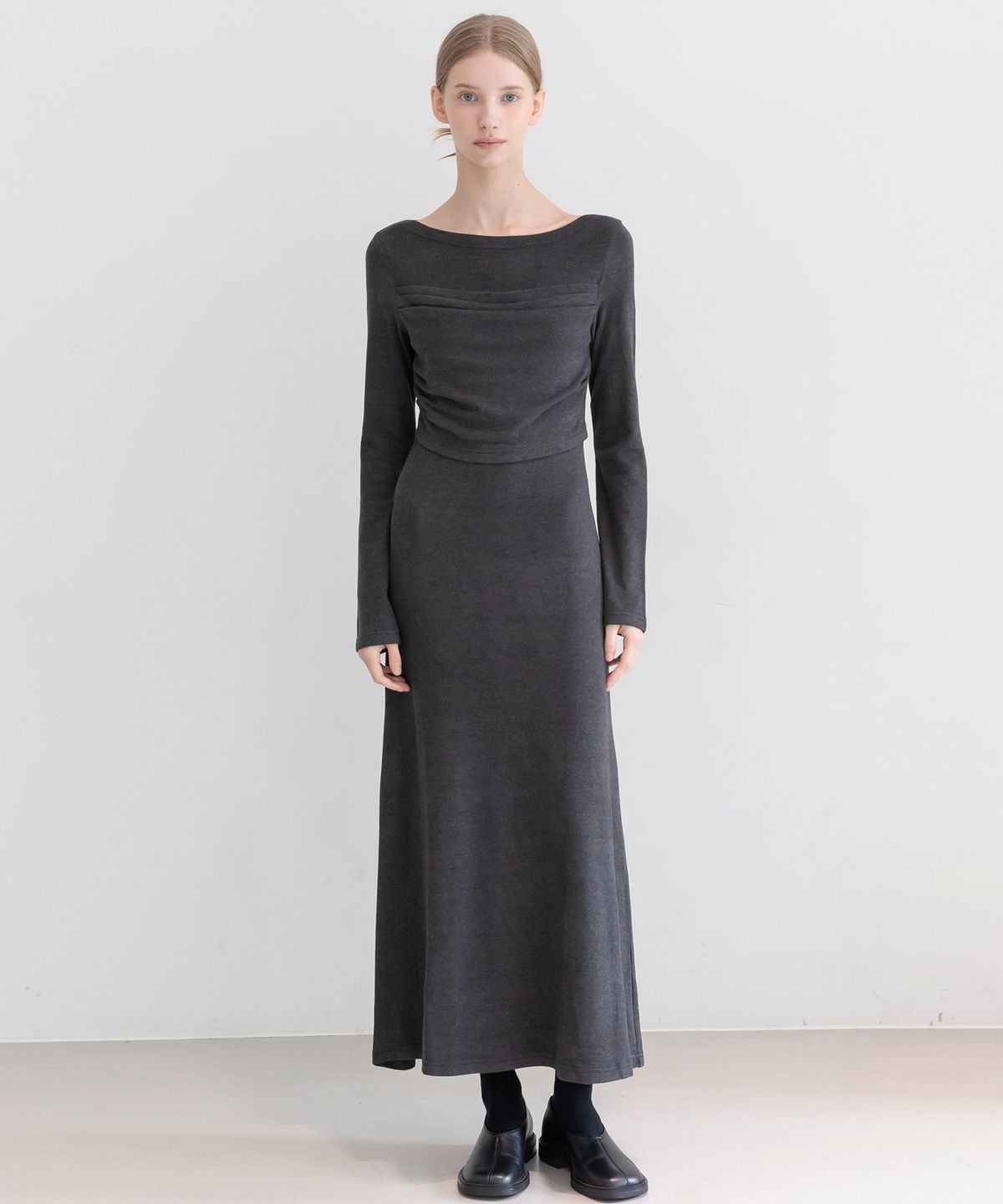 제이마크뉴욕(JMARKNEWYORK) Boat neck Slim Dress_2color