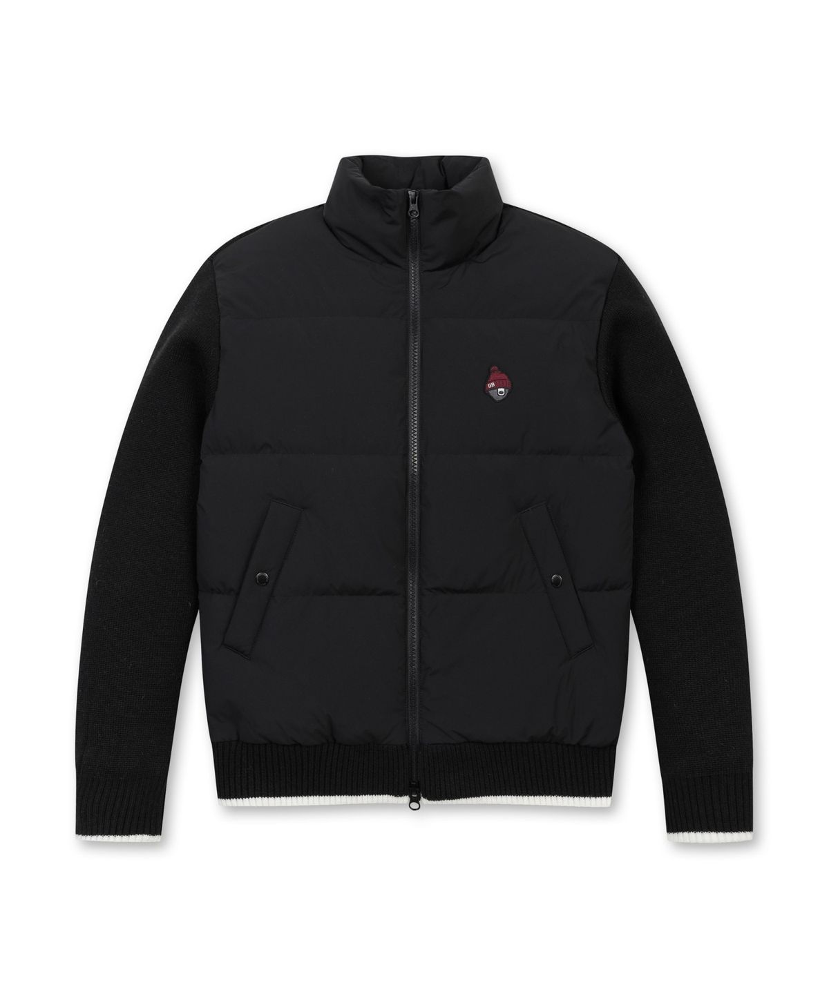 골든베어(GOLDEN BEAR) (W) Knit Hybrid Down Jacket G5UAW25831BKX