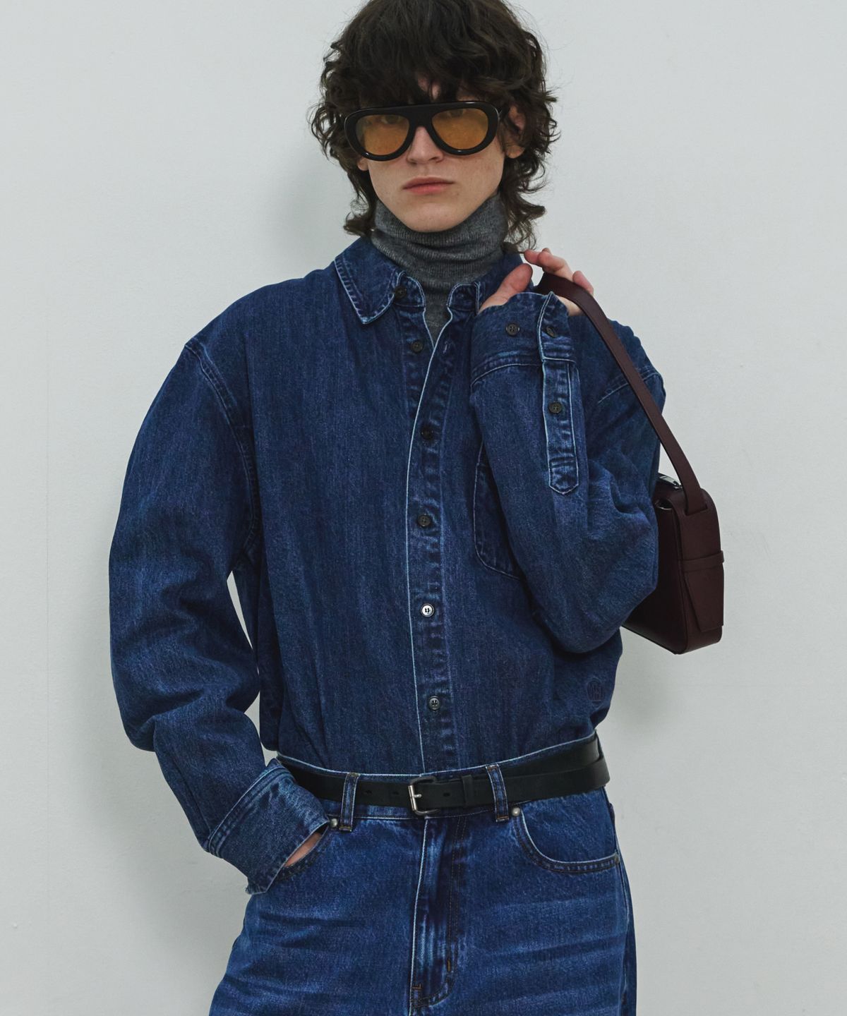 문선 아카이브(MOONSUN ARCHIVE) Classic Denim shirt / Dark indigo