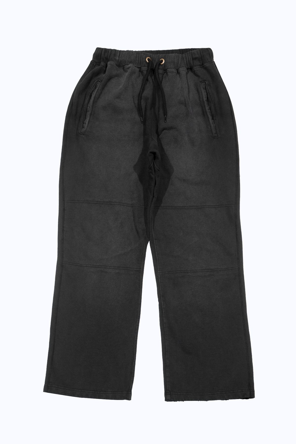 더 긱스(THE GEEKS) Double knee sweat pants - Black