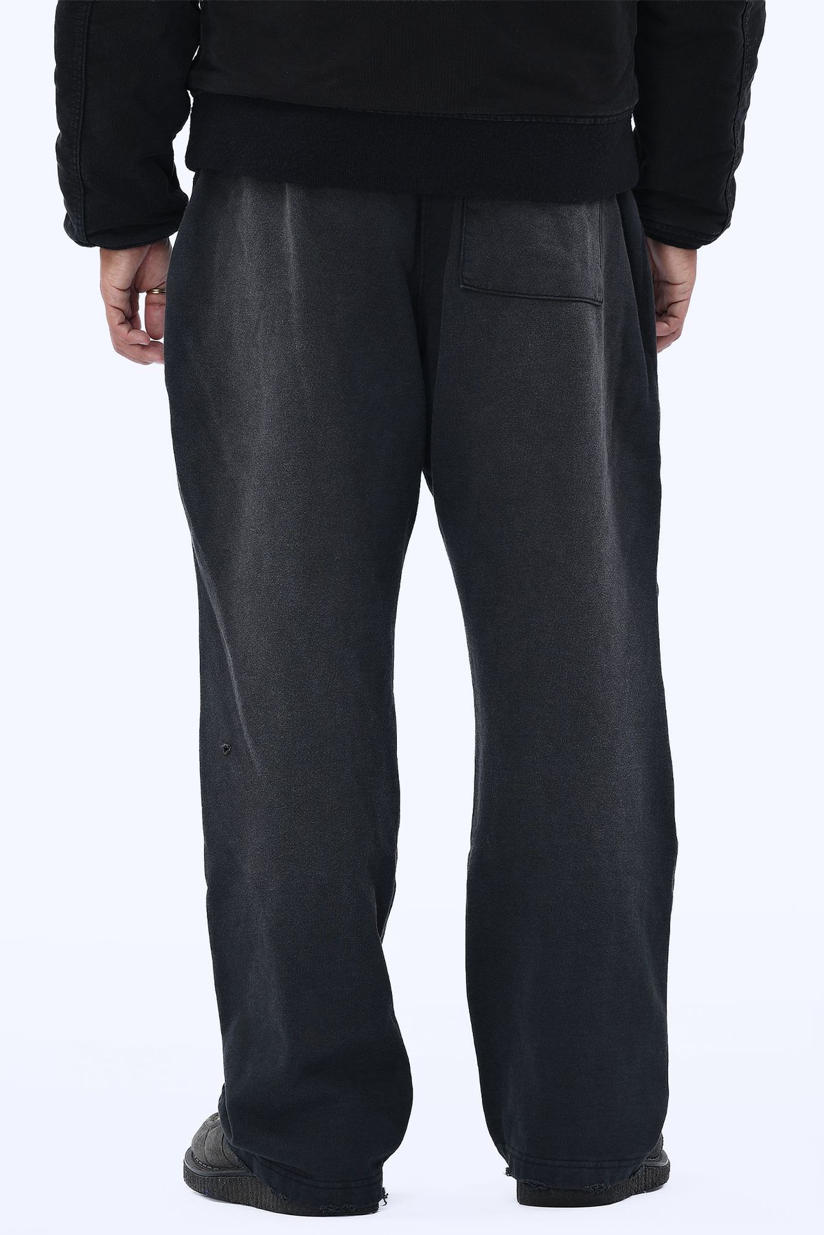 더 긱스(THE GEEKS) Double knee sweat pants - Black