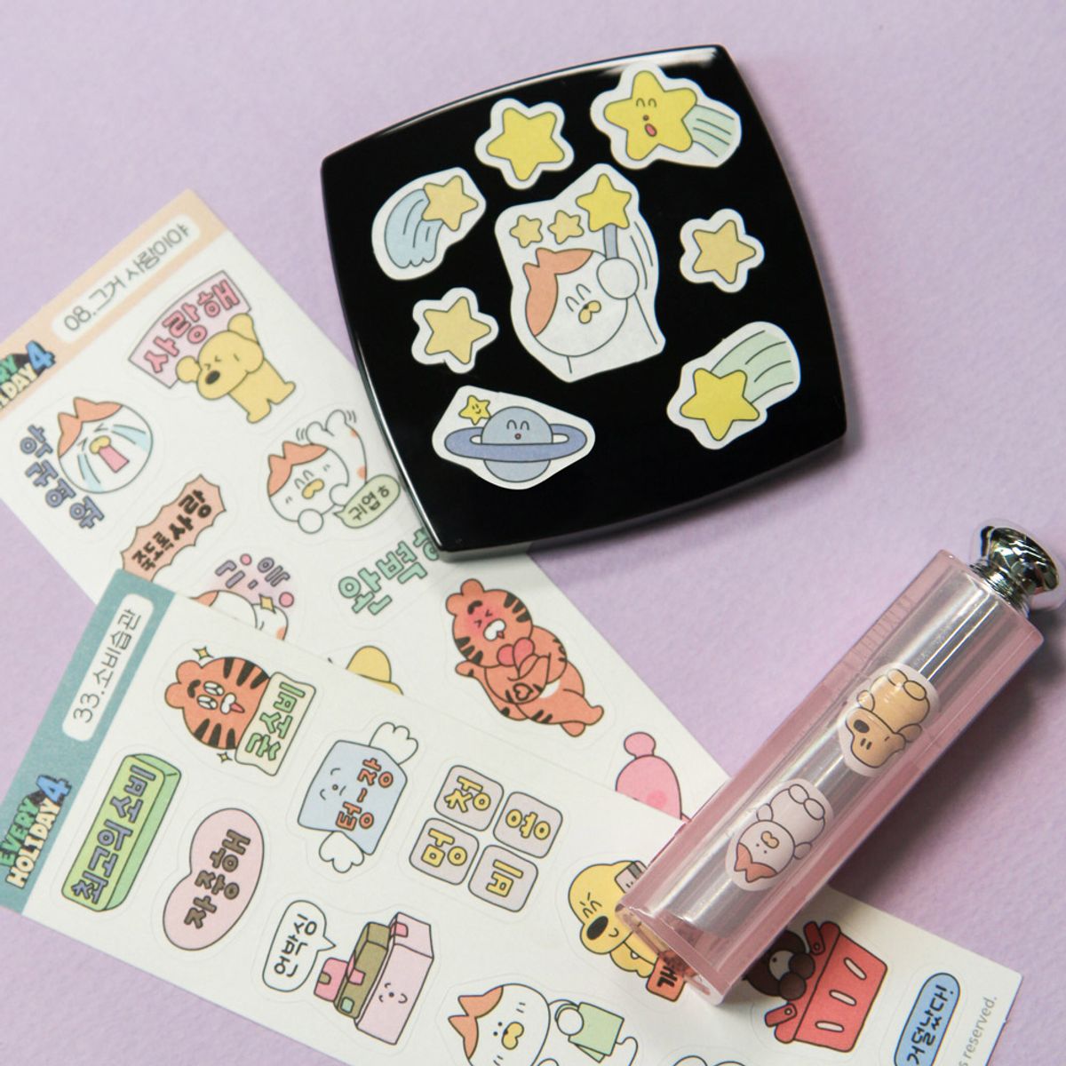 7321디자인(7321DESIGN) 에브리 홀리데이 다꾸 모조지 스티커 ver.4 50장 세트