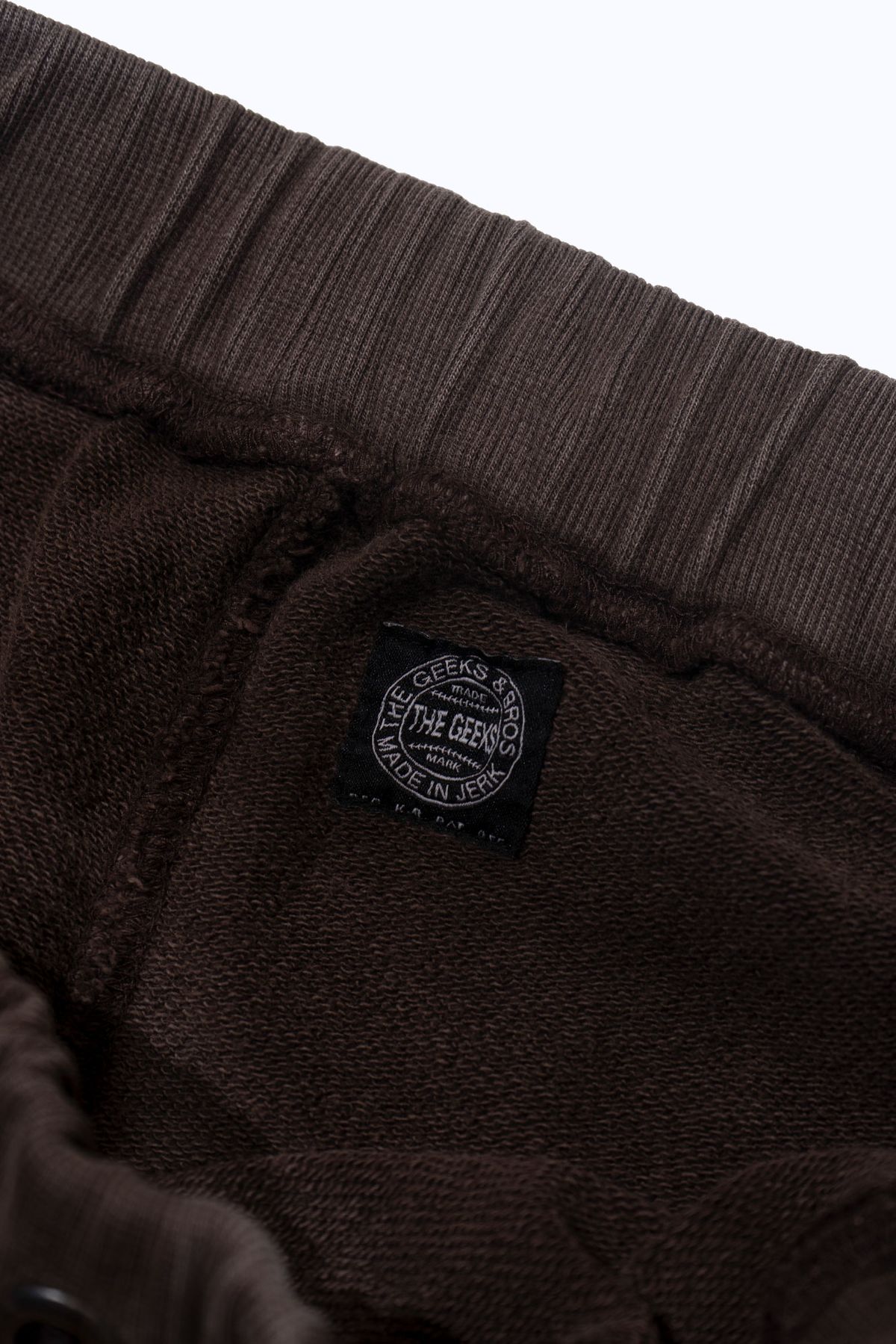 더 긱스(THE GEEKS) Double knee sweat pants - Brown
