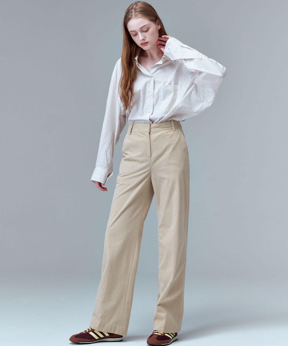 마롭(MALOUPE) 2150 기모 코듀로이 팬츠 (베이지)
