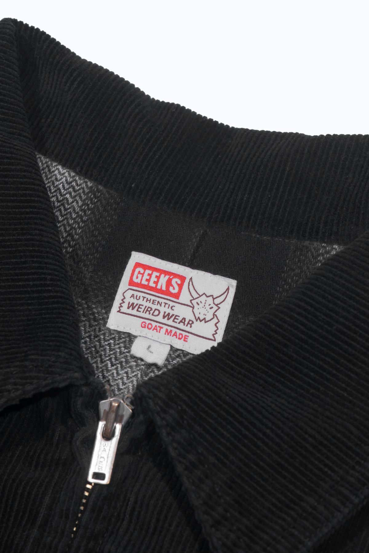 더 긱스(THE GEEKS) Corduroy work jacket (lucifer) - Black