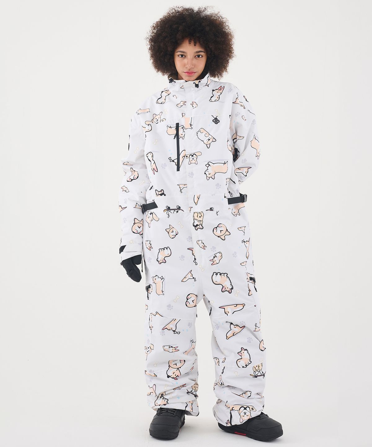 돌아우터웨어(DOLL OUTERWEAR) 2526 파로 점프슈트CORGI PRINT 남녀공용