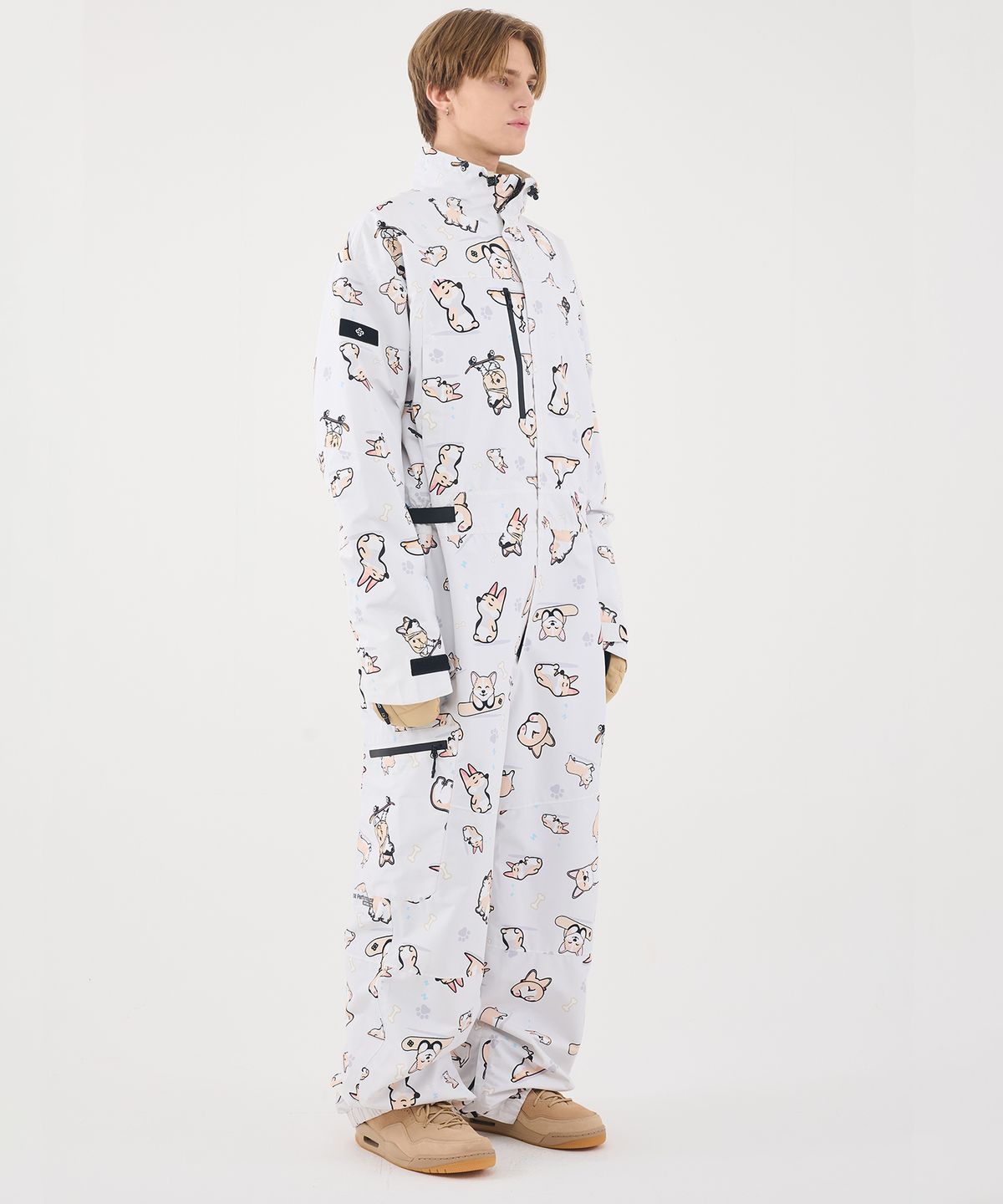 돌아우터웨어(DOLL OUTERWEAR) 2526 파로 점프슈트CORGI PRINT 남녀공용