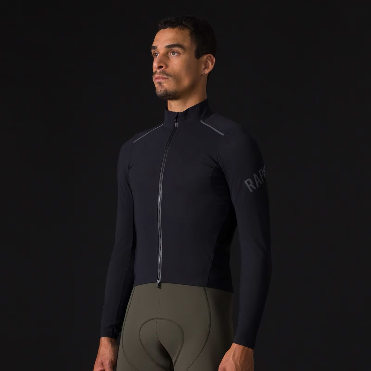 라파(RAPHA) 남성용 프로팀 롱 슬리브 섀도우 져지 블랙