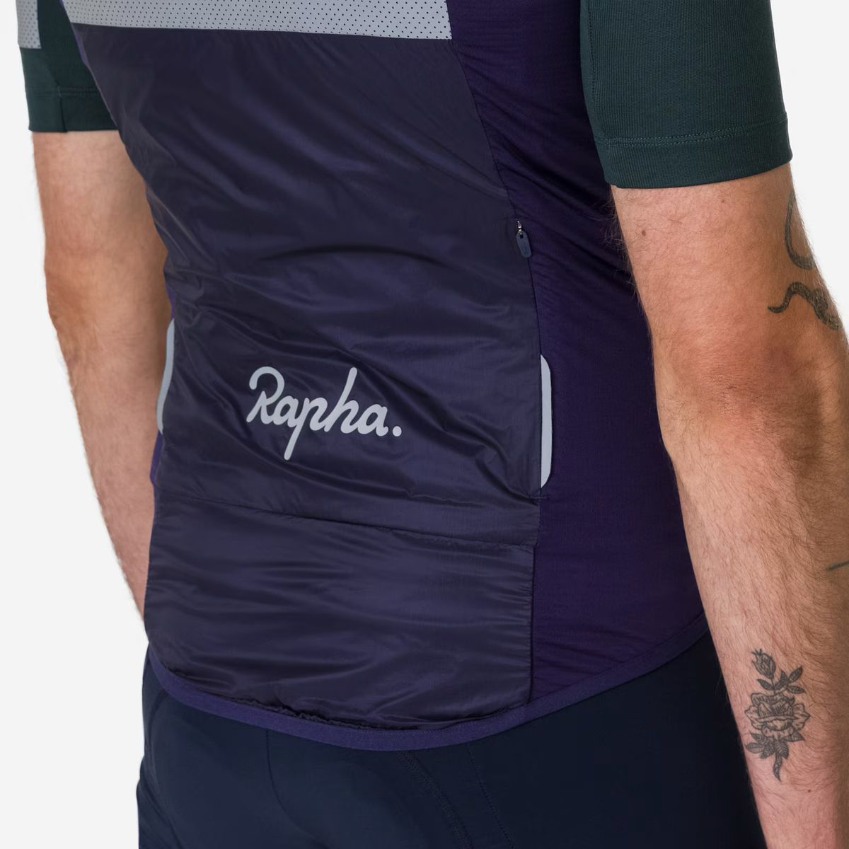 라파(RAPHA) 남성용 브레베 인슐레이티드 질레 네이비 퍼플