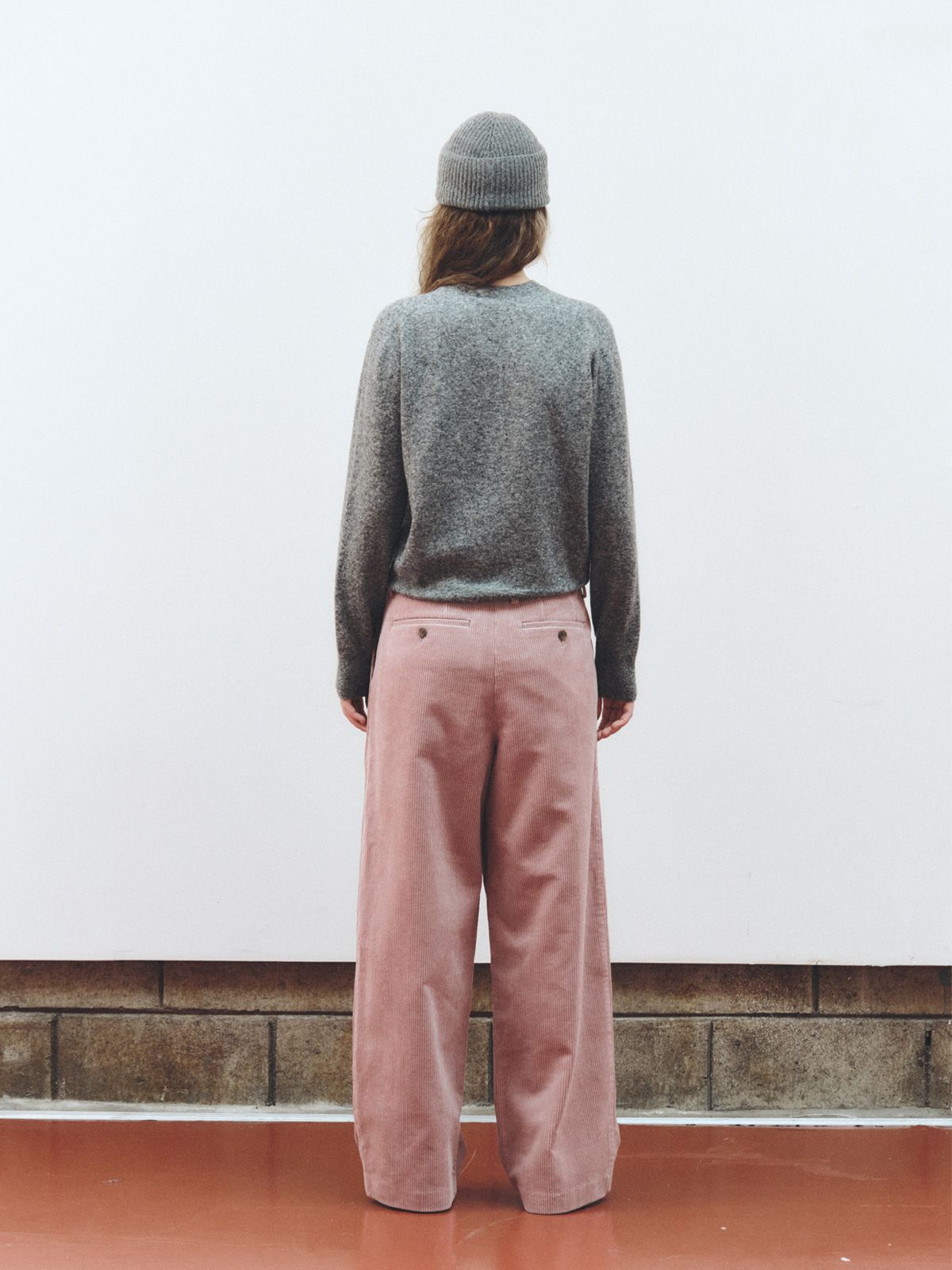 리플레인(REPLAIN) CORDUROY WIDE PANTS_LIGHT PINK
