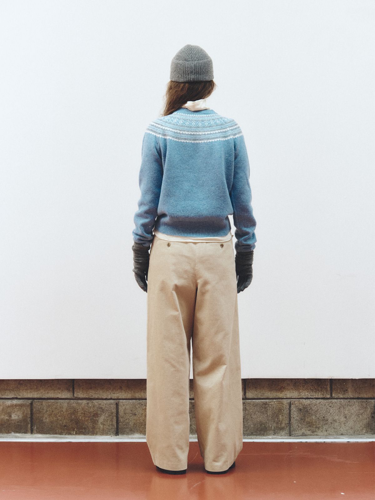 리플레인(REPLAIN) CORDUROY WIDE PANTS_BEIGE