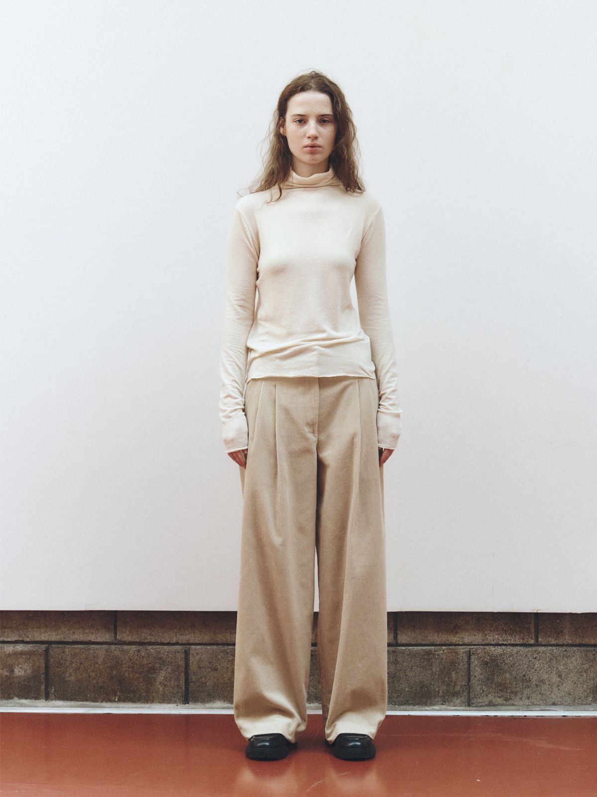 리플레인(REPLAIN) SOFT WOOL JERSEY TOP_LIGHT YELLOW
