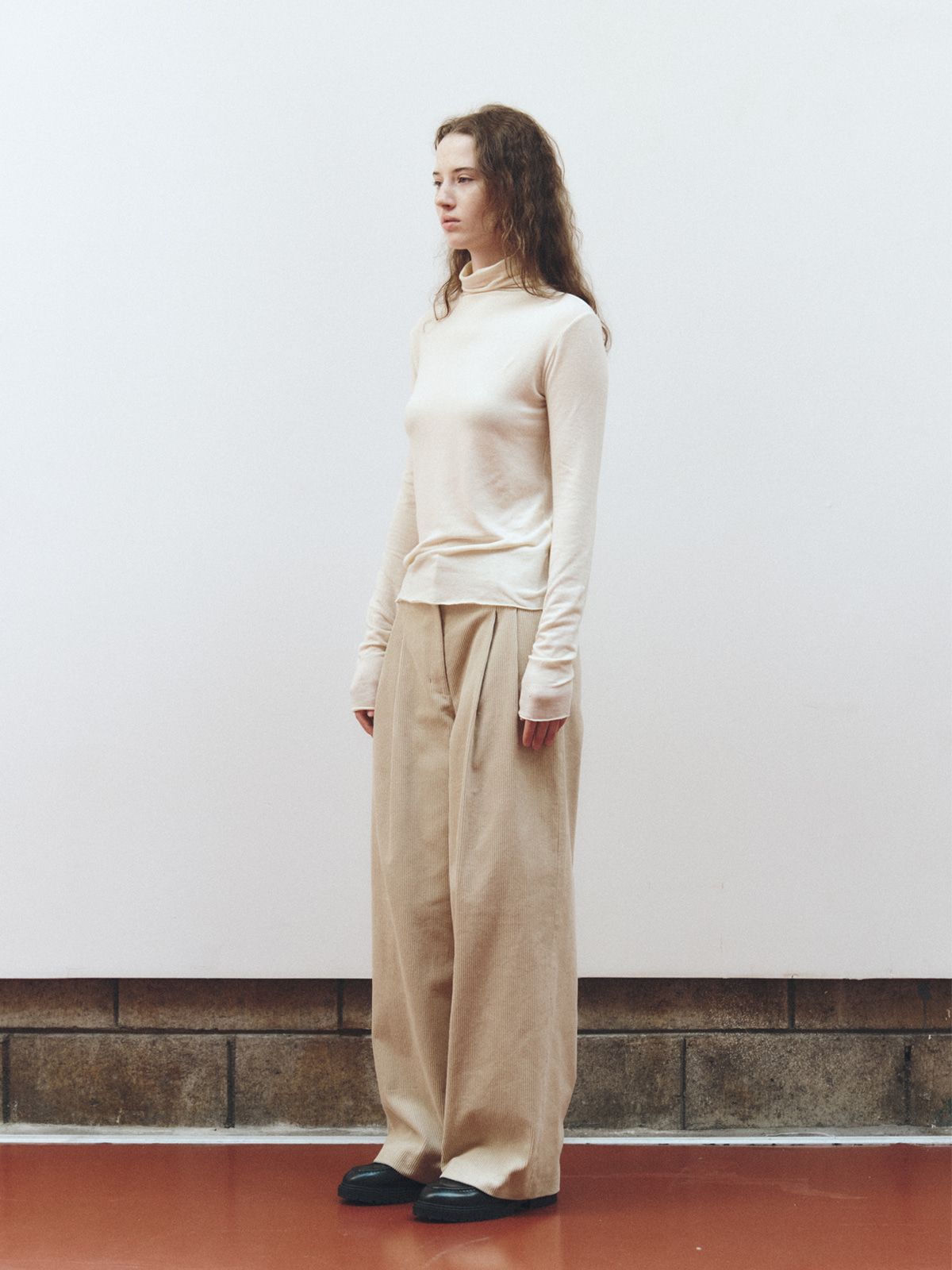 리플레인(REPLAIN) SOFT WOOL JERSEY TOP_LIGHT YELLOW