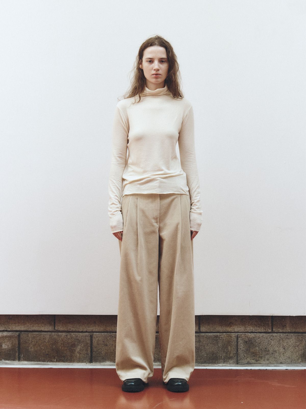 리플레인(REPLAIN) SOFT WOOL JERSEY TOP_BLACK
