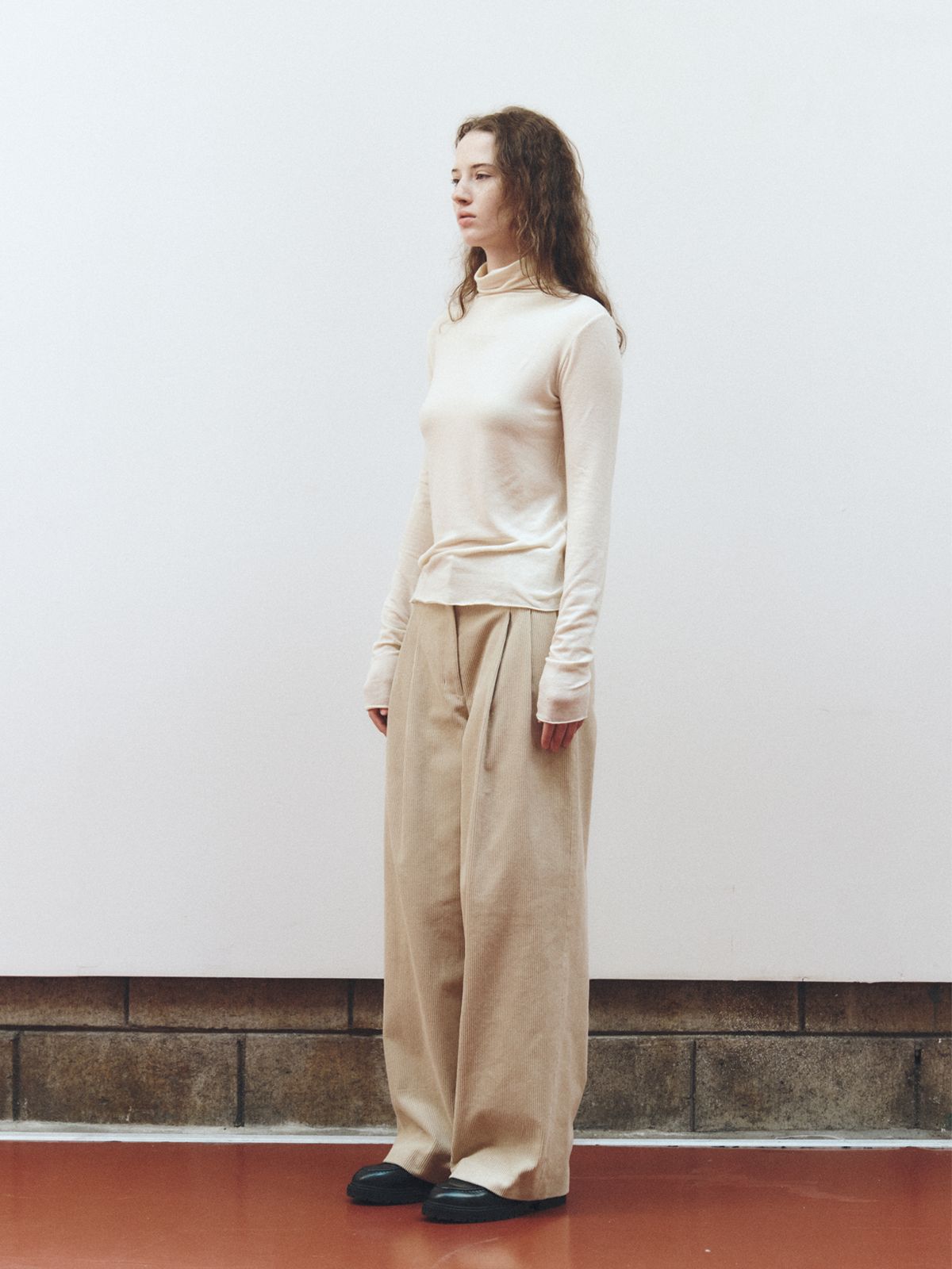리플레인(REPLAIN) SOFT WOOL JERSEY TOP_BLACK