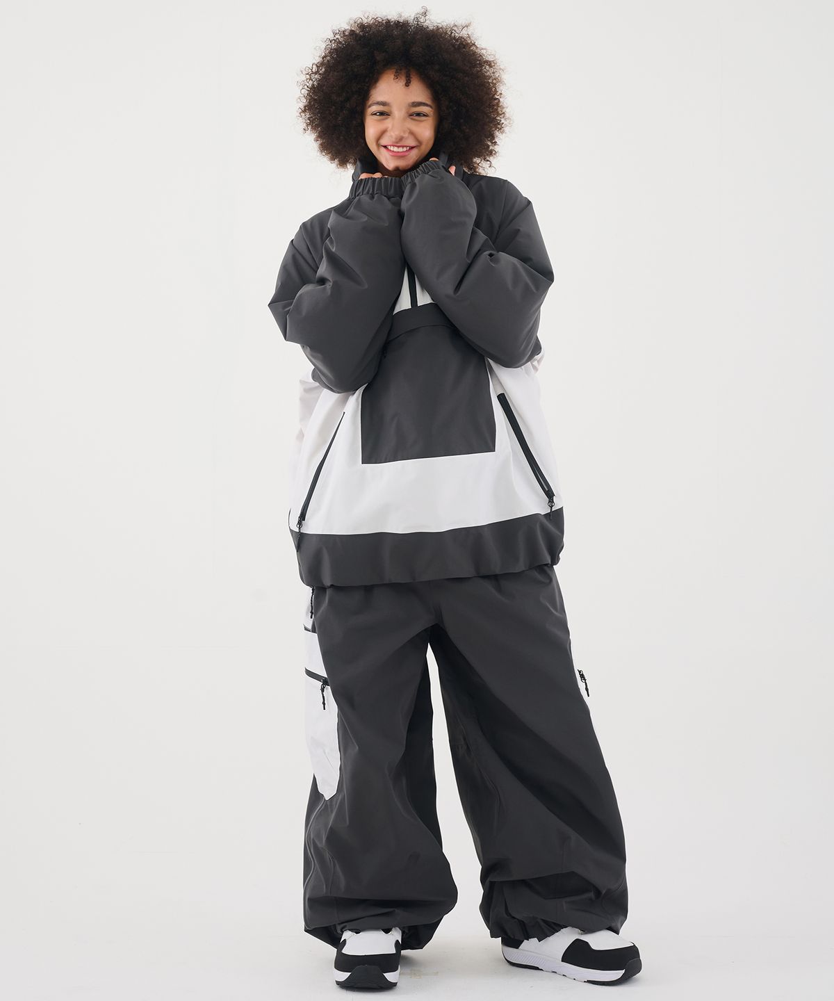 돌아우터웨어(DOLL OUTERWEAR) 2526 듀 자켓&팬츠 세트 CHACOAL 남녀공용
