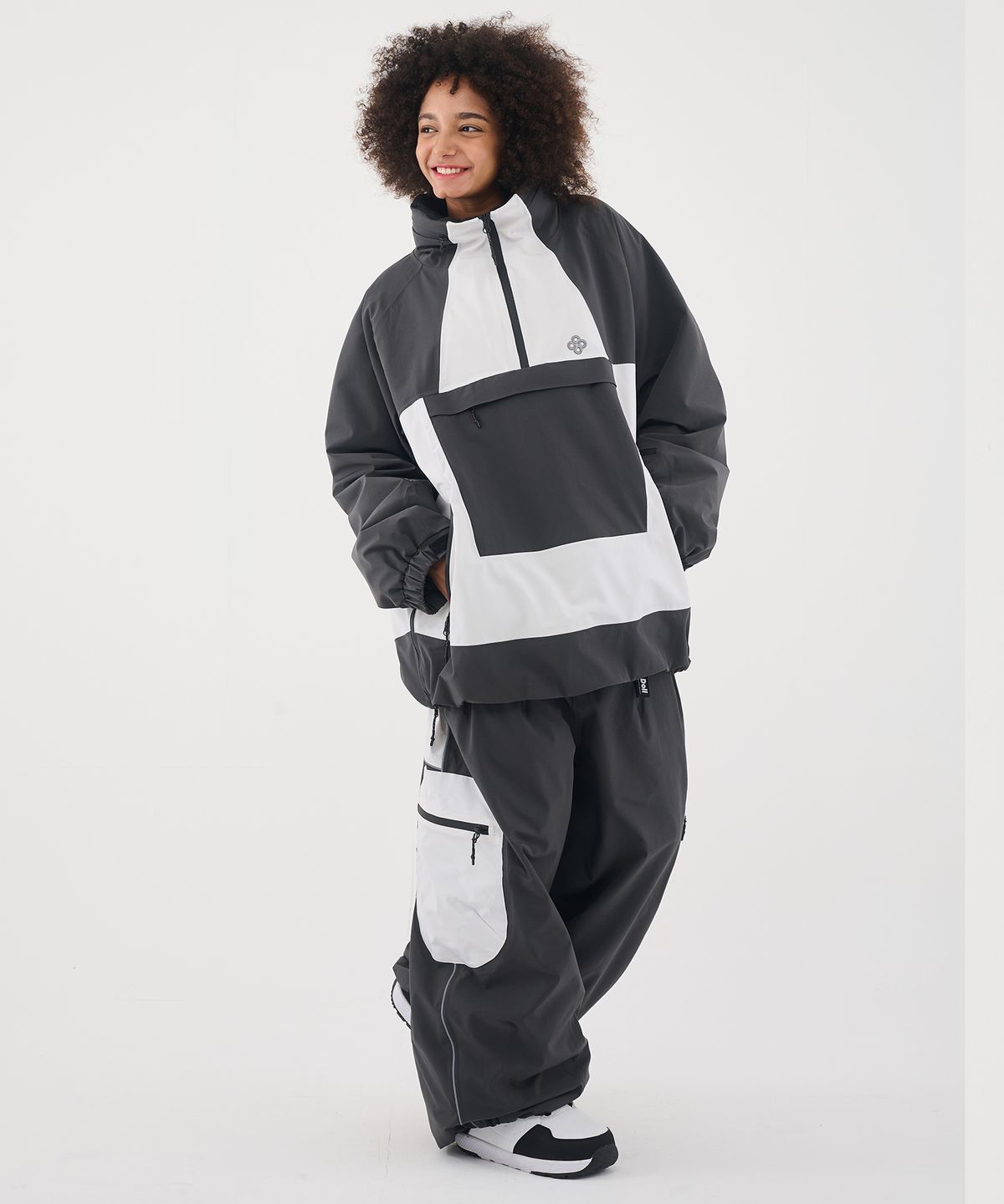 돌아우터웨어(DOLL OUTERWEAR) 2526 듀 자켓&팬츠 세트 CHACOAL 남녀공용