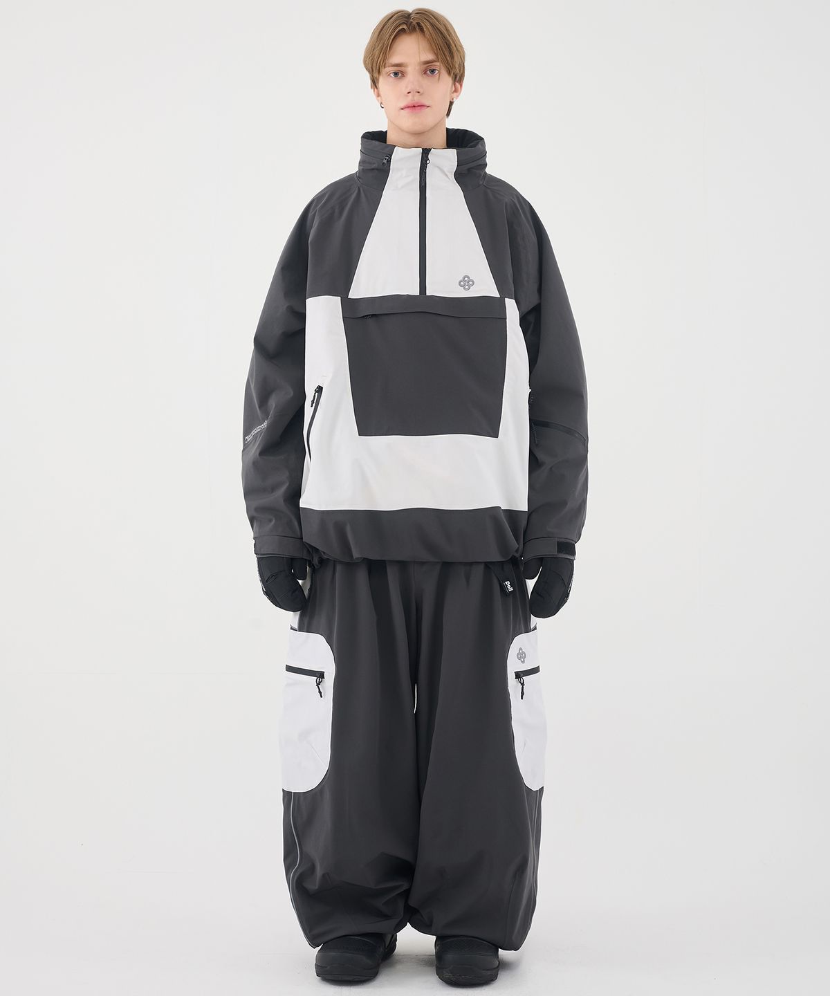 돌아우터웨어(DOLL OUTERWEAR) 2526 듀 자켓&팬츠 세트 CHACOAL 남녀공용