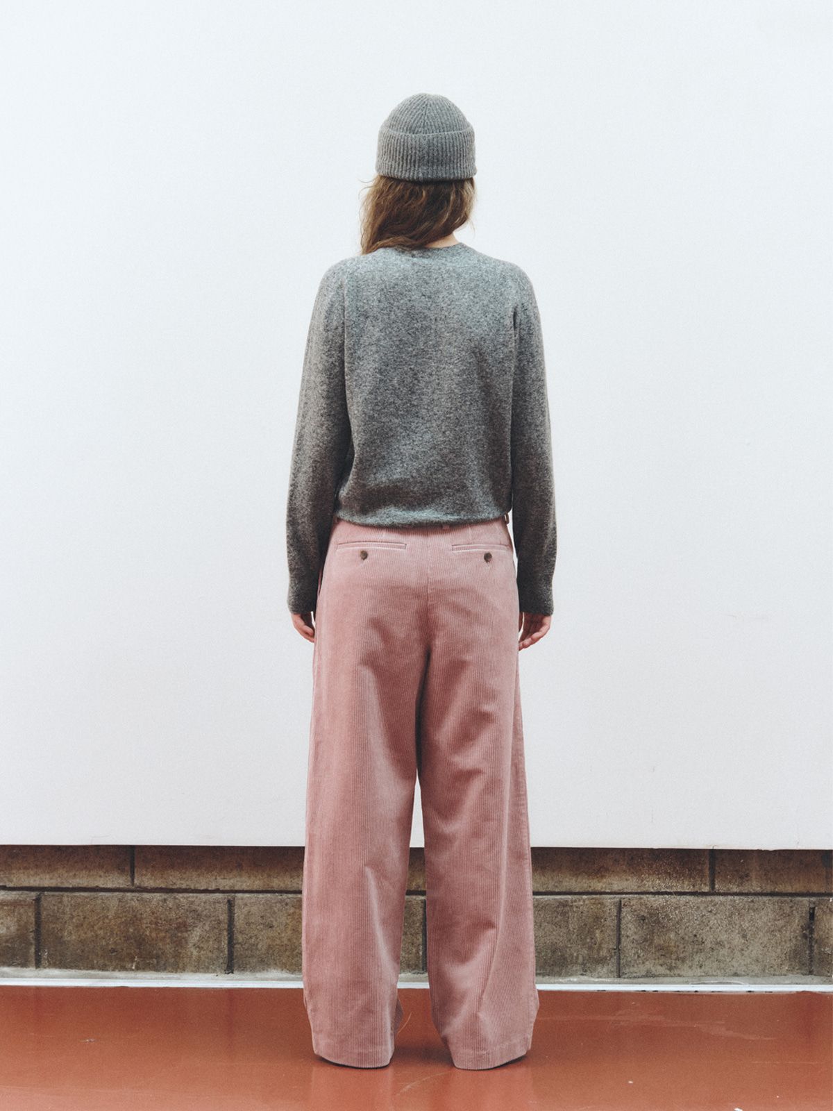 리플레인(REPLAIN) SOFT WOOL ROUND-NECK KNIT TOP_GREY