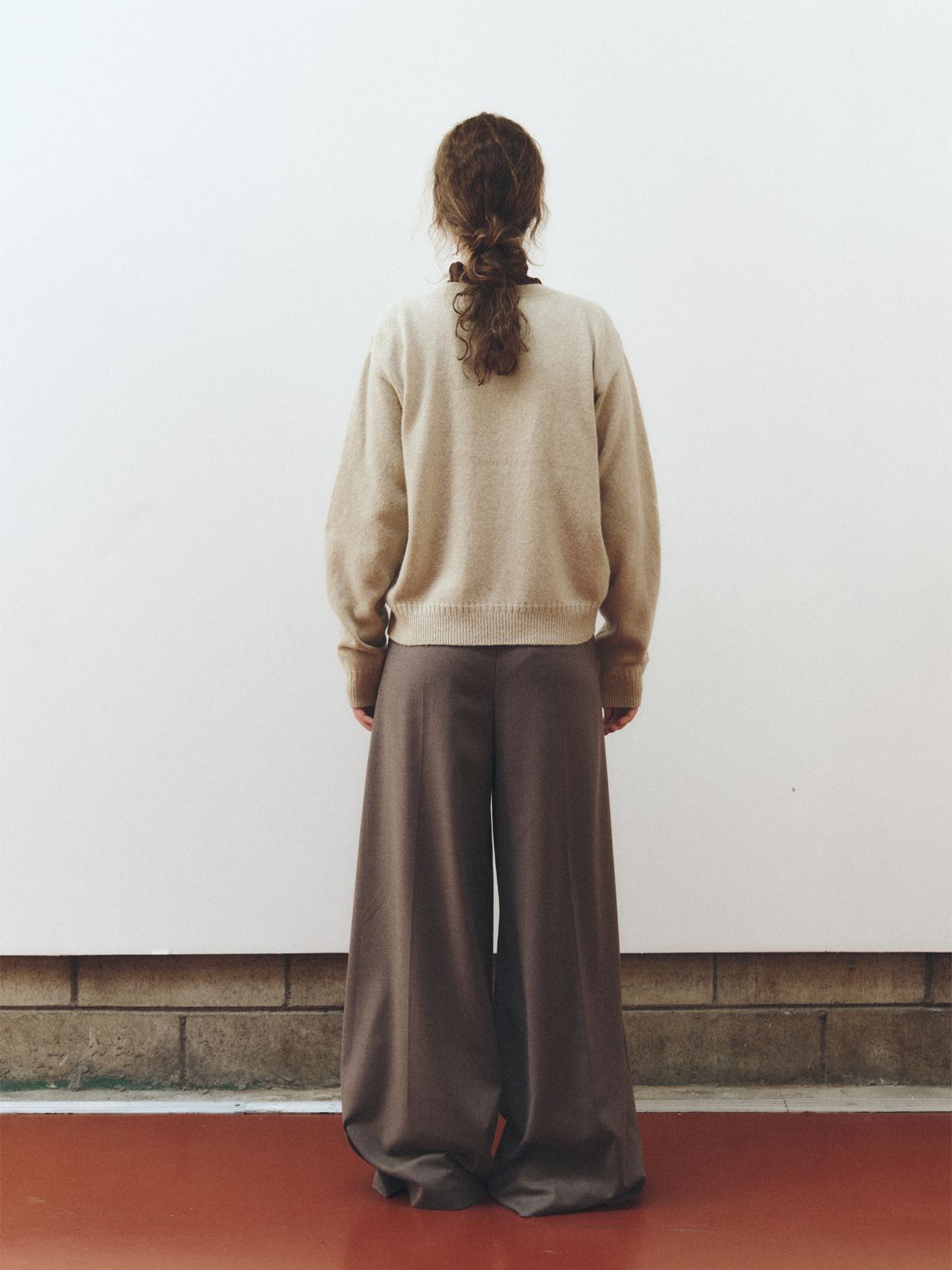 리플레인(REPLAIN) SIDE BUTTON ALPACA CARDIGAN_PALE BEIGE