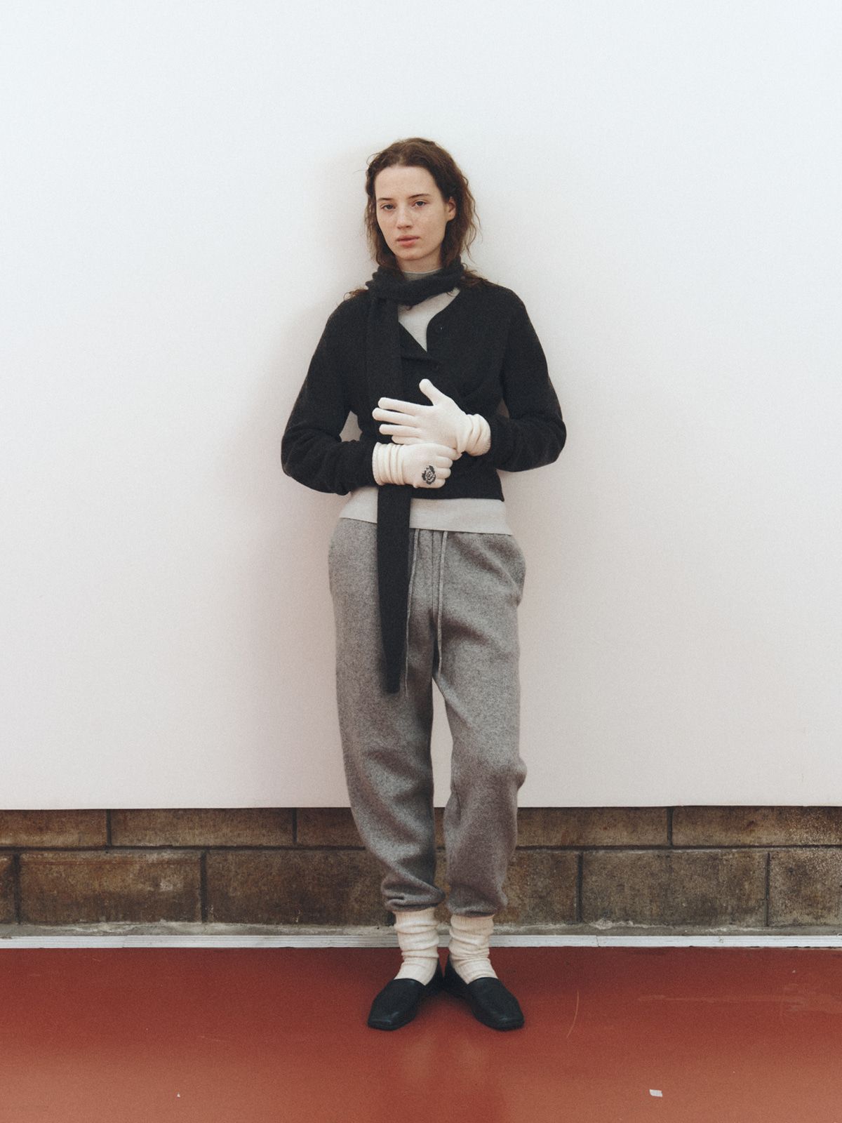 리플레인(REPLAIN) PURE WOOL JOGGER PANTS_GREY