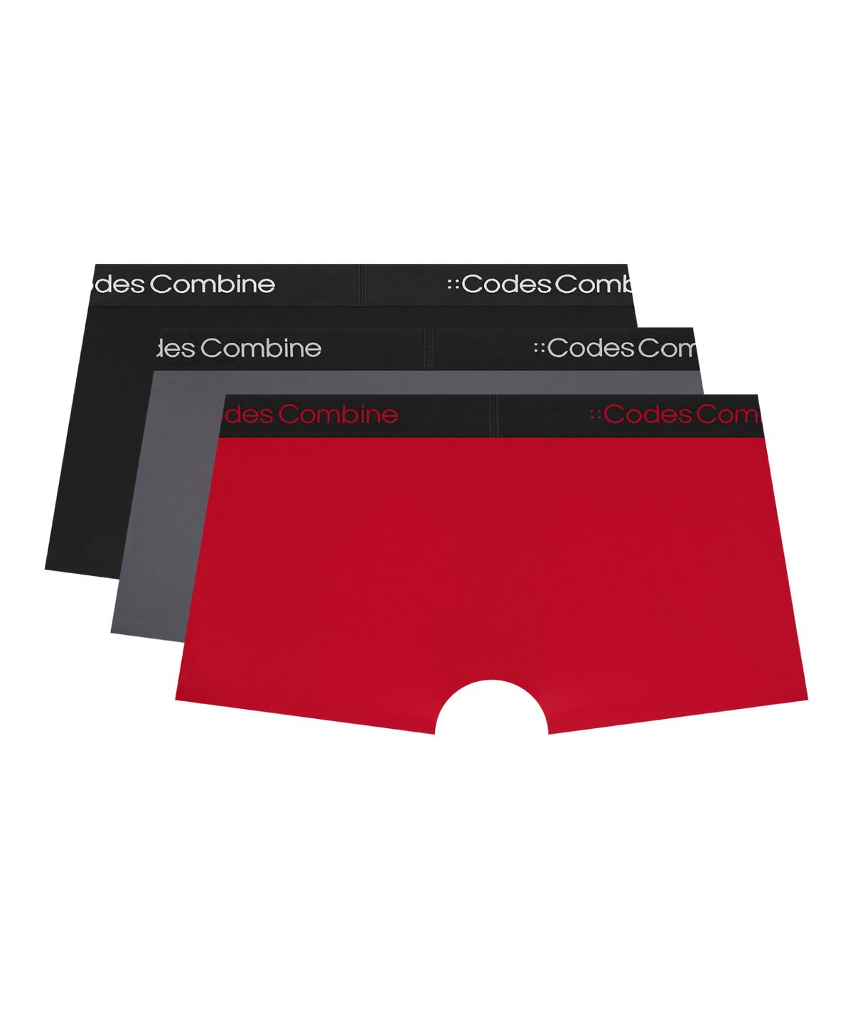 코데즈컴바인 이너웨어(CODES COMBINE INNERWEAR) 블랙밴딩 톤온톤로고 퓨징 드로즈 3PACK