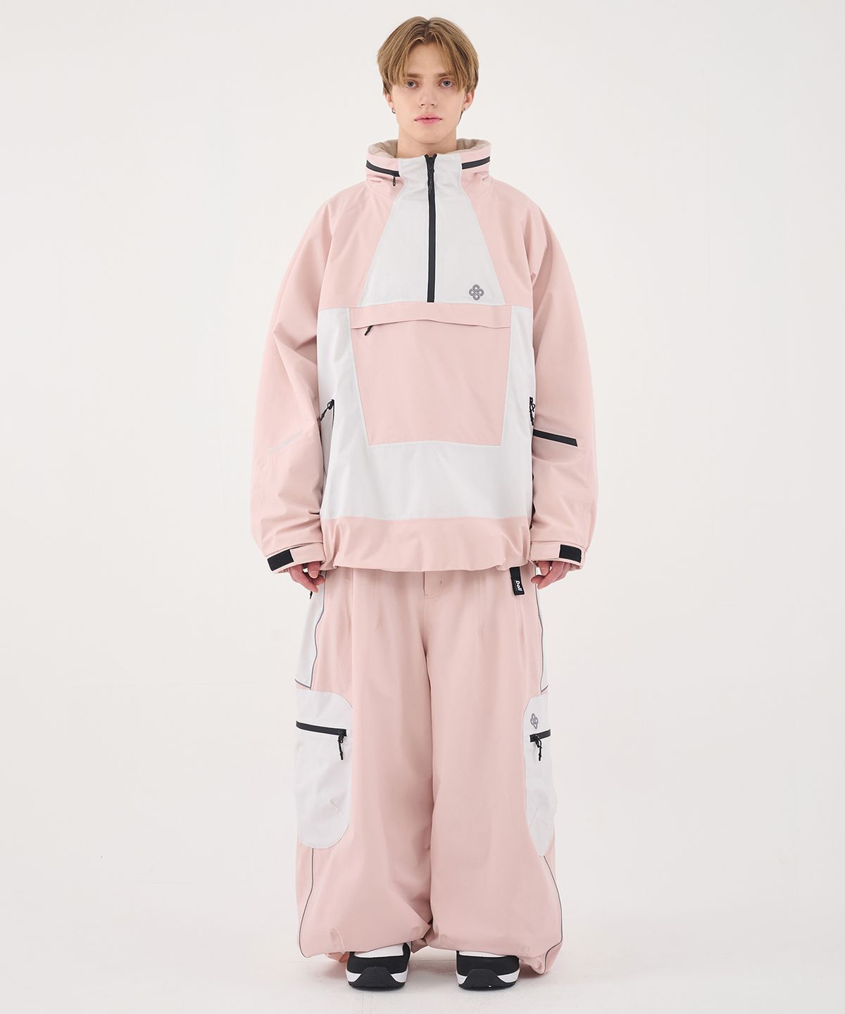 돌아우터웨어(DOLL OUTERWEAR) 2526 듀 자켓&팬츠 세트 PINK 남녀공용