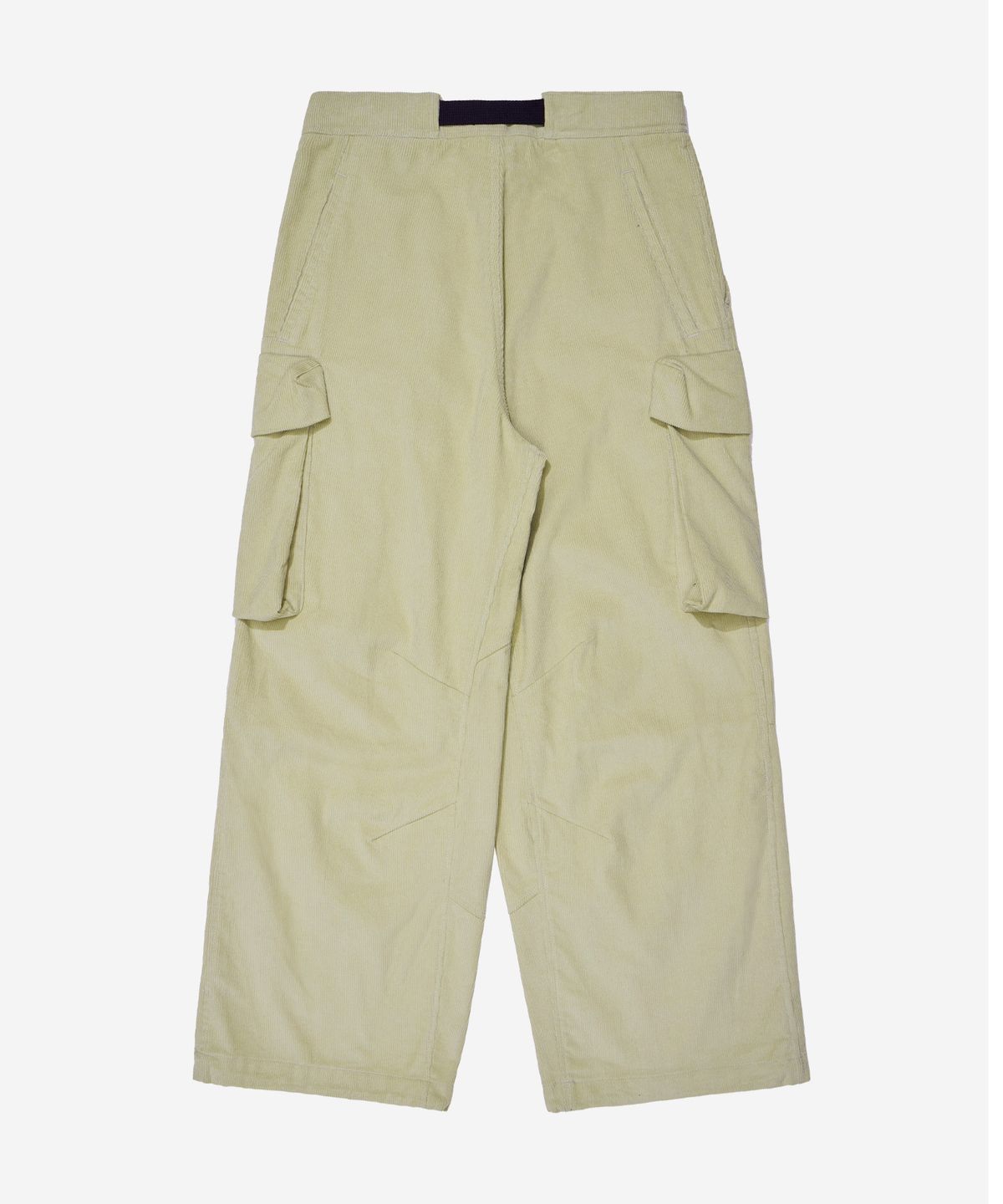 칼라파타르(KALAPATTHAR) WIDE CORDUROY BELTED CARGO POCKET PANTS - BEIGE