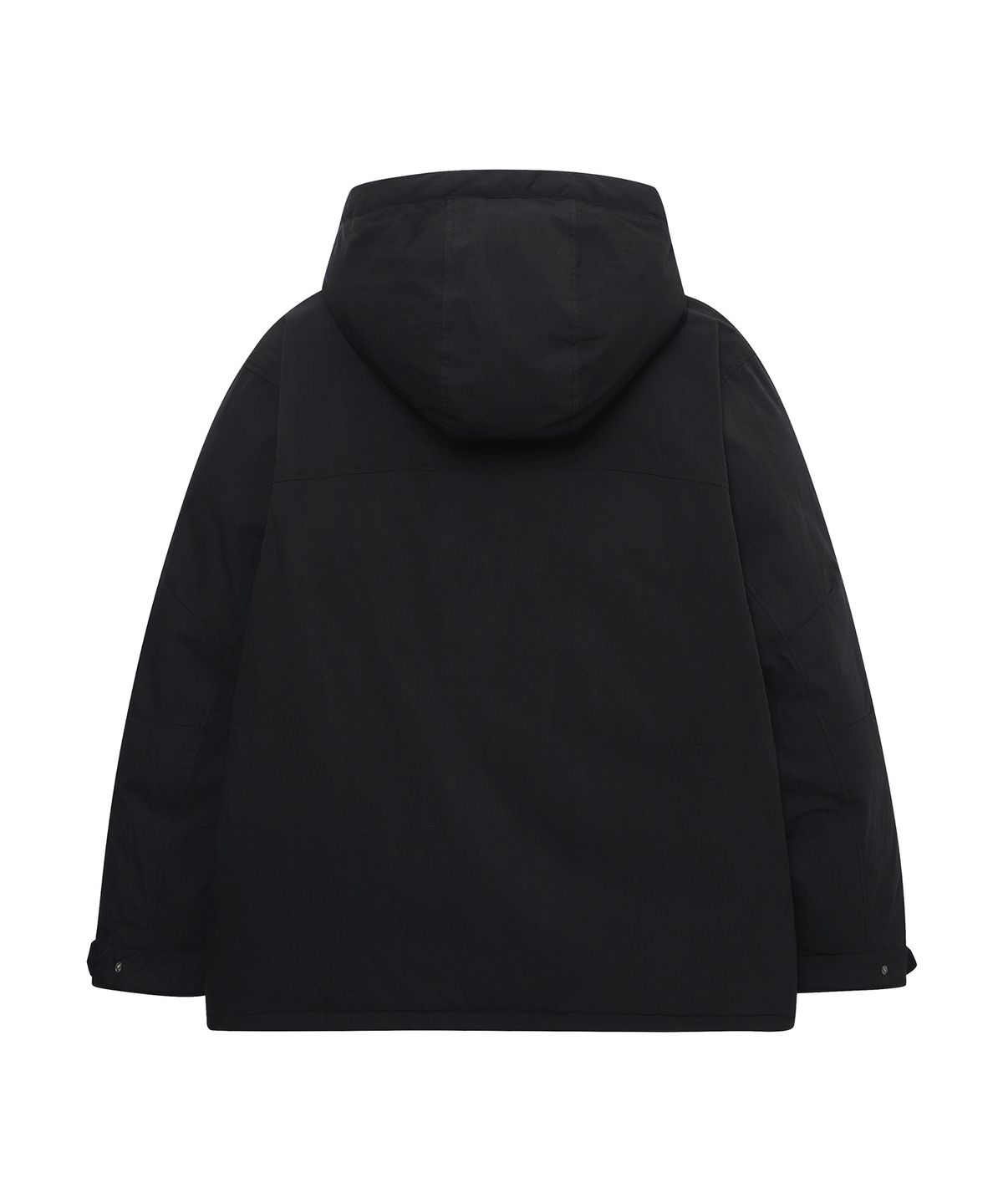 슈퍼드라이(SUPERDRY) 미드 후드 다운 자켓 블랙