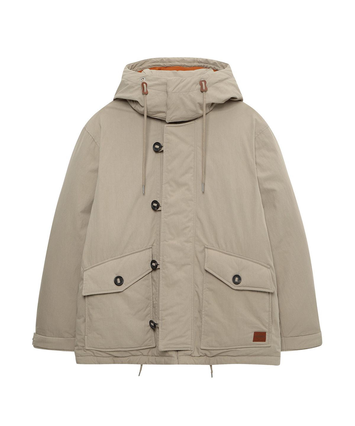 슈퍼드라이(SUPERDRY) 미드 후드 다운 자켓 다크베이지