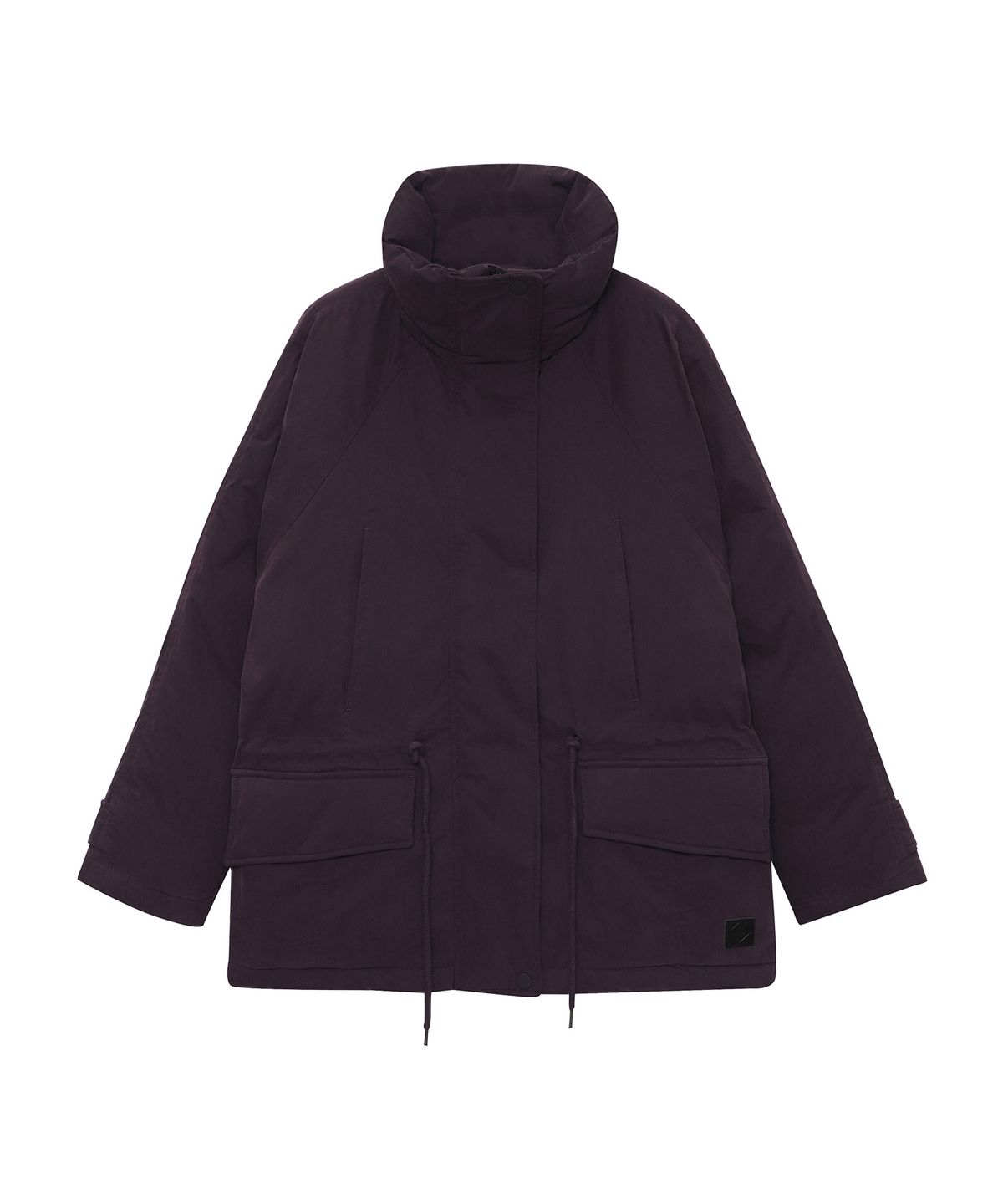 슈퍼드라이(SUPERDRY) W 하이넥 미드 다운 점퍼 퍼플