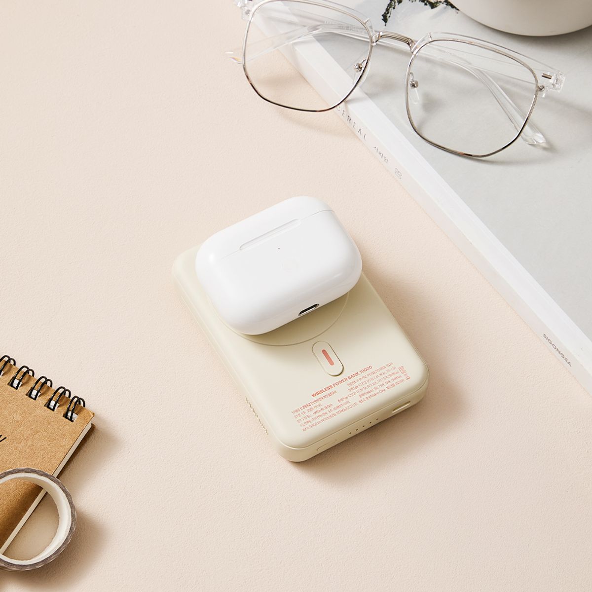 아이노트(INOTE) Qi 15W 스탠드 무선 충전 맥세이프 보조배터리 10000mAh