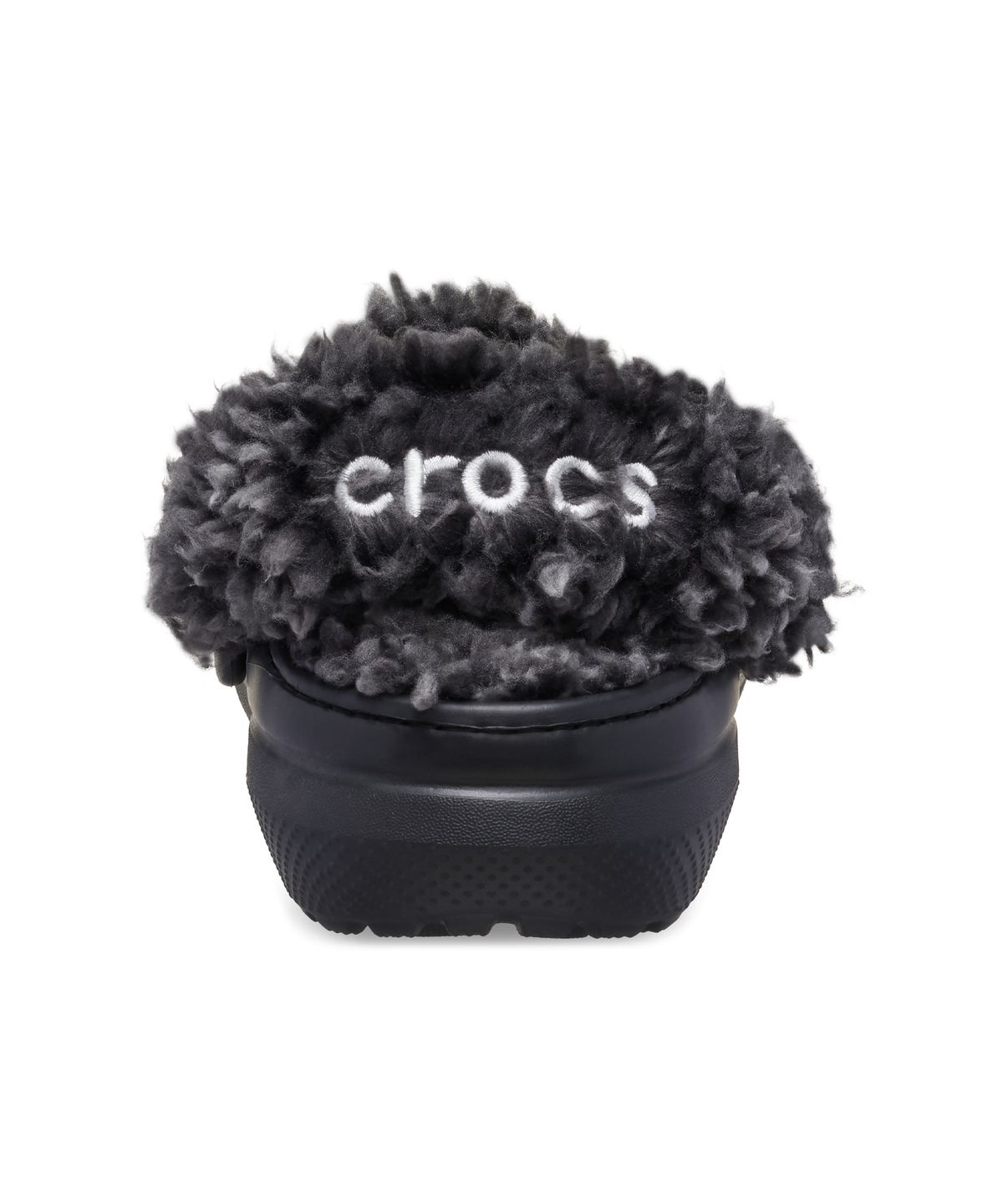 크록스키즈(CROCS KIDS) 클래식 플리스 라인드 클로그(플리스 스트랩) 키즈 - 블랙
