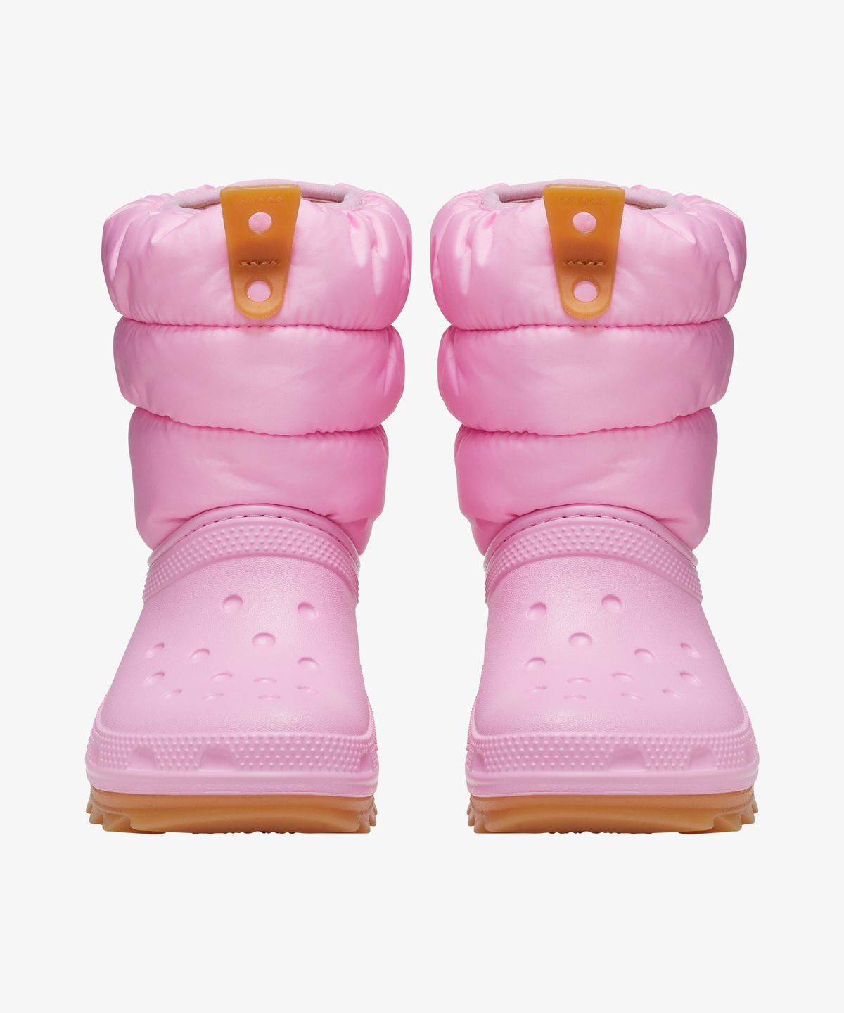크록스키즈(CROCS KIDS) 클래식 네오 퍼프 부츠 토들러_핑크 트위드