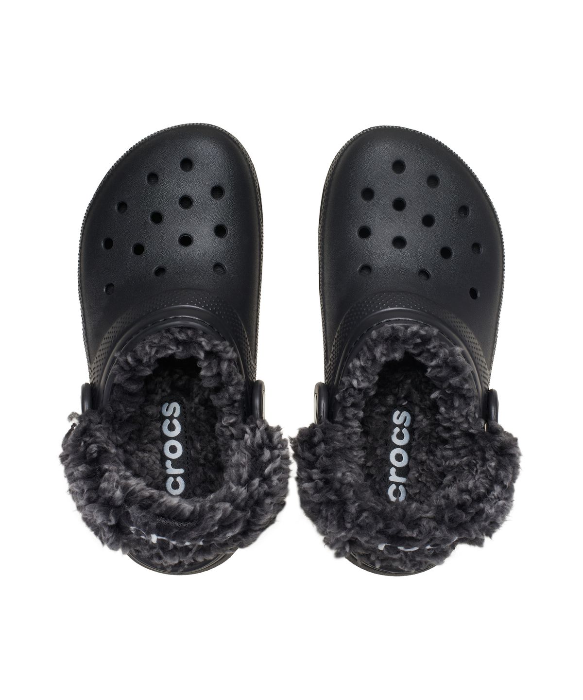 크록스키즈(CROCS KIDS) 클래식 플리스 라인드 클로그(플리스 스트랩) 토들러 - 블랙