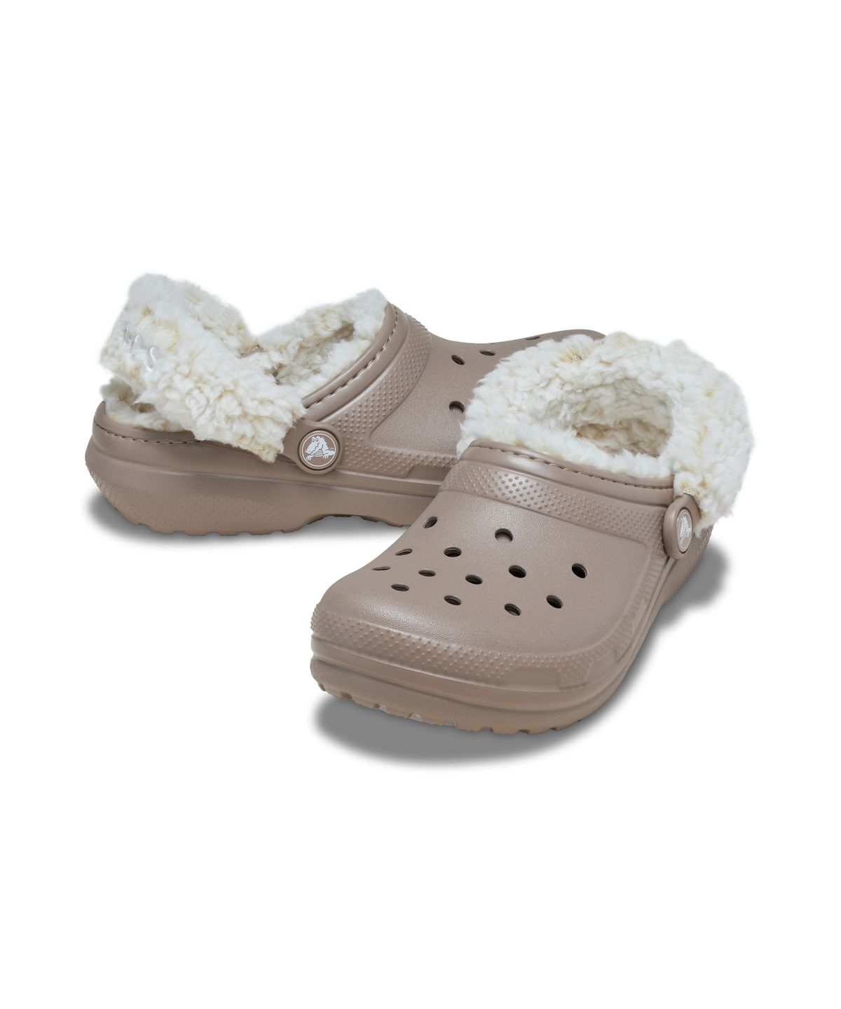 크록스키즈(CROCS KIDS) 클래식 플리스 라인드 클로그(플리스 스트랩) 토들러 -머쉬룸