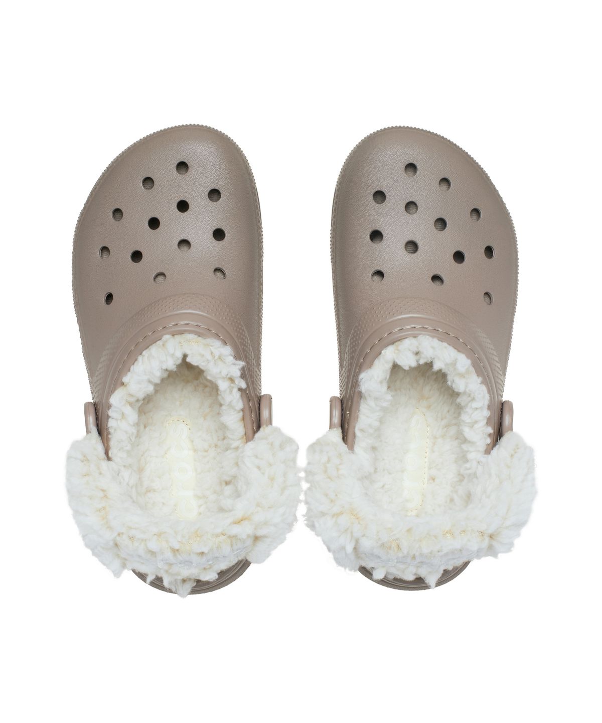 크록스키즈(CROCS KIDS) 클래식 플리스 라인드 클로그(플리스 스트랩) 토들러 -머쉬룸