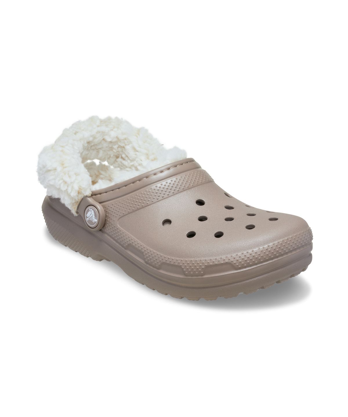 크록스키즈(CROCS KIDS) 클래식 플리스 라인드 클로그(플리스 스트랩) 토들러 -머쉬룸
