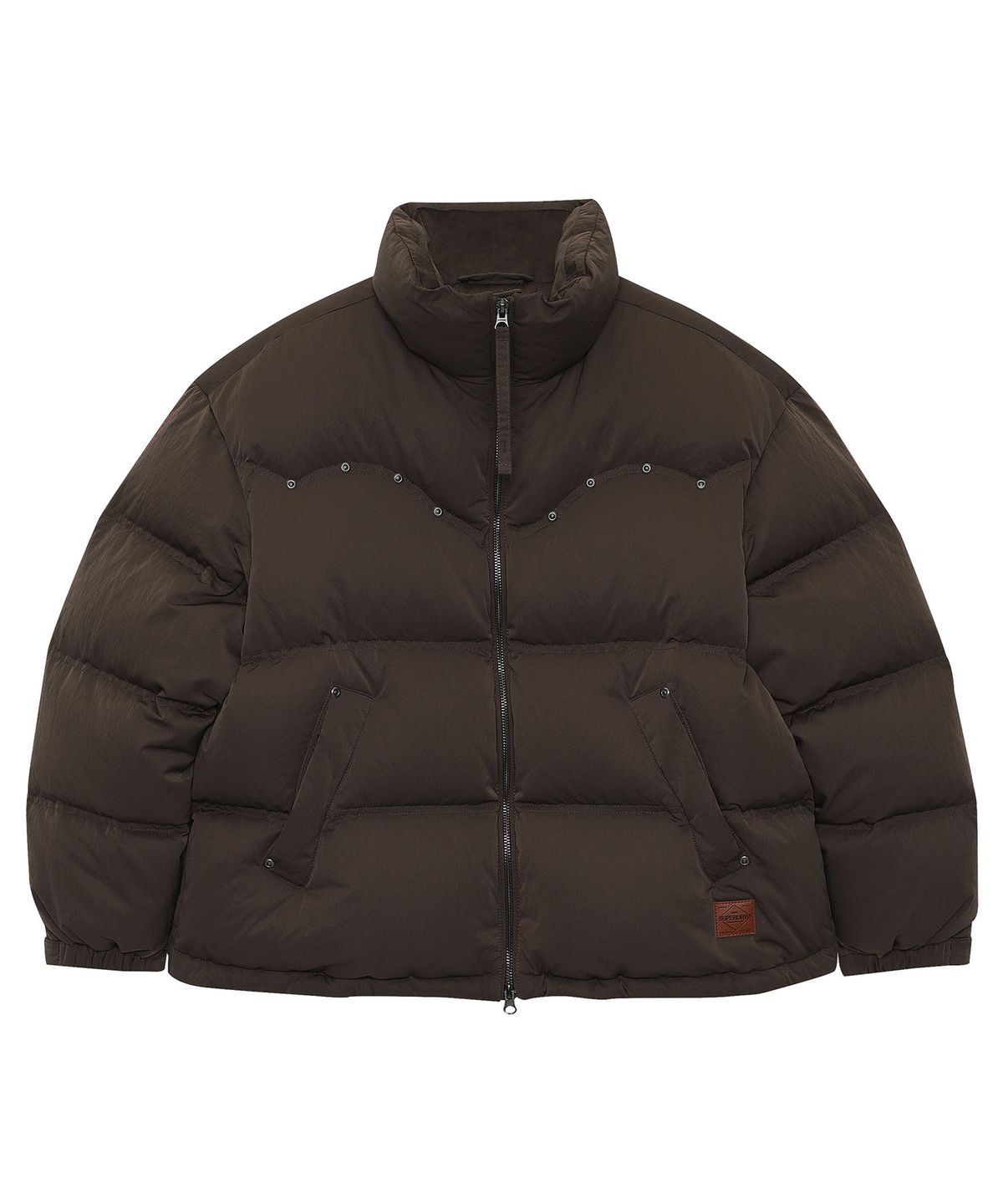 슈퍼드라이(SUPERDRY) W 웨스턴 다운 자켓 다크브라운