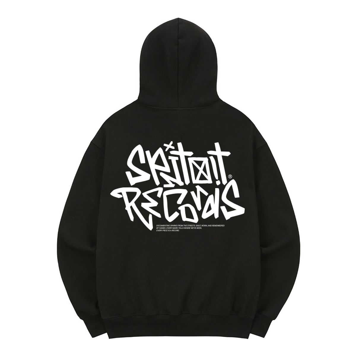 스핏싯(SPITXIT) SPITXIT RECORDS 후드 집업 블랙