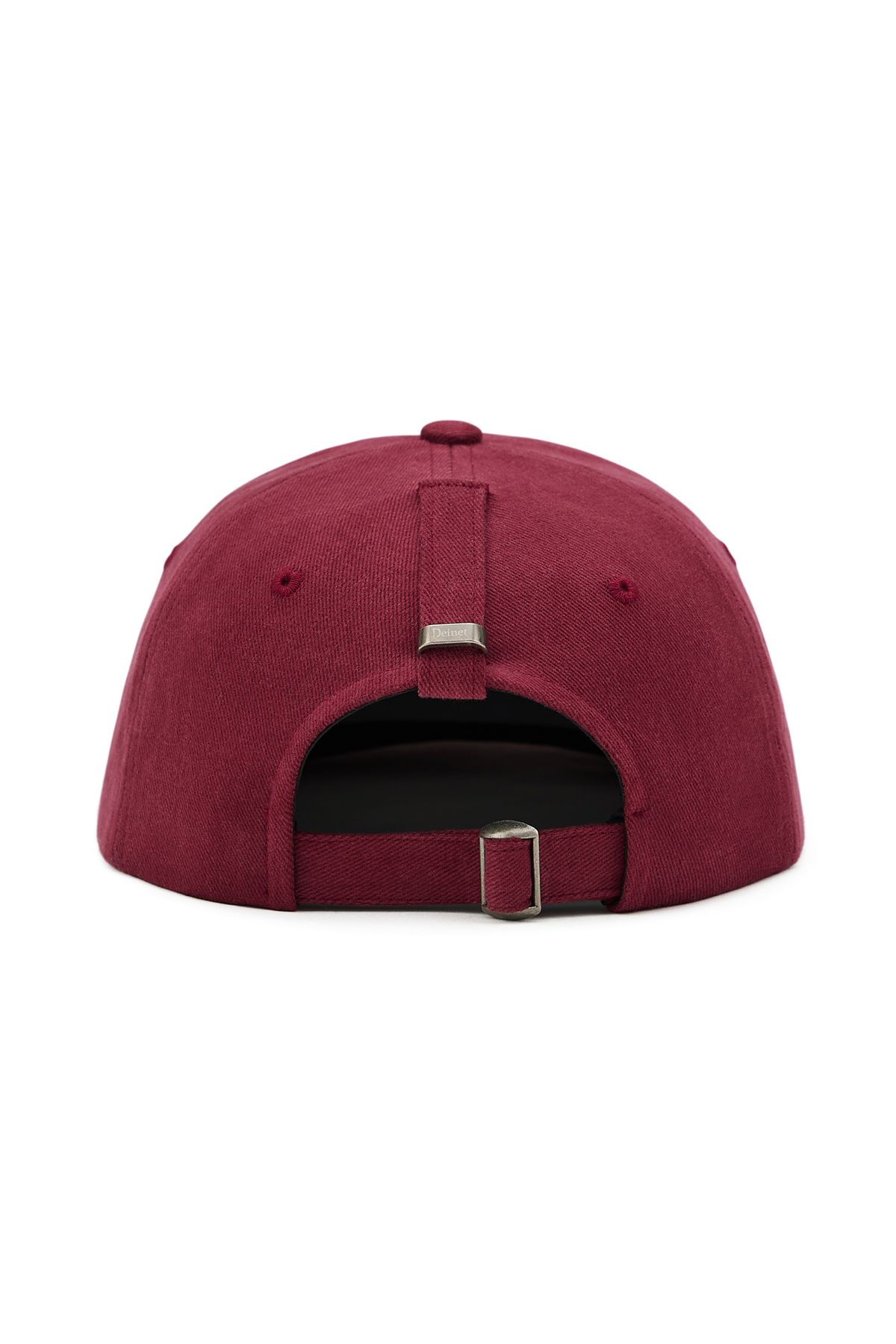 다이닛(DEINET) ZIGZAG LOGO MINI BAR DETAIL CAP IN BURGUNDY