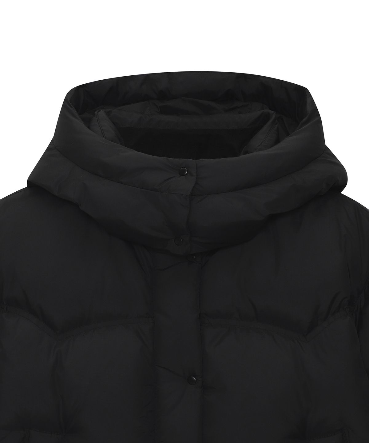 슈퍼드라이(SUPERDRY) W 후드 다운 푸퍼 블랙