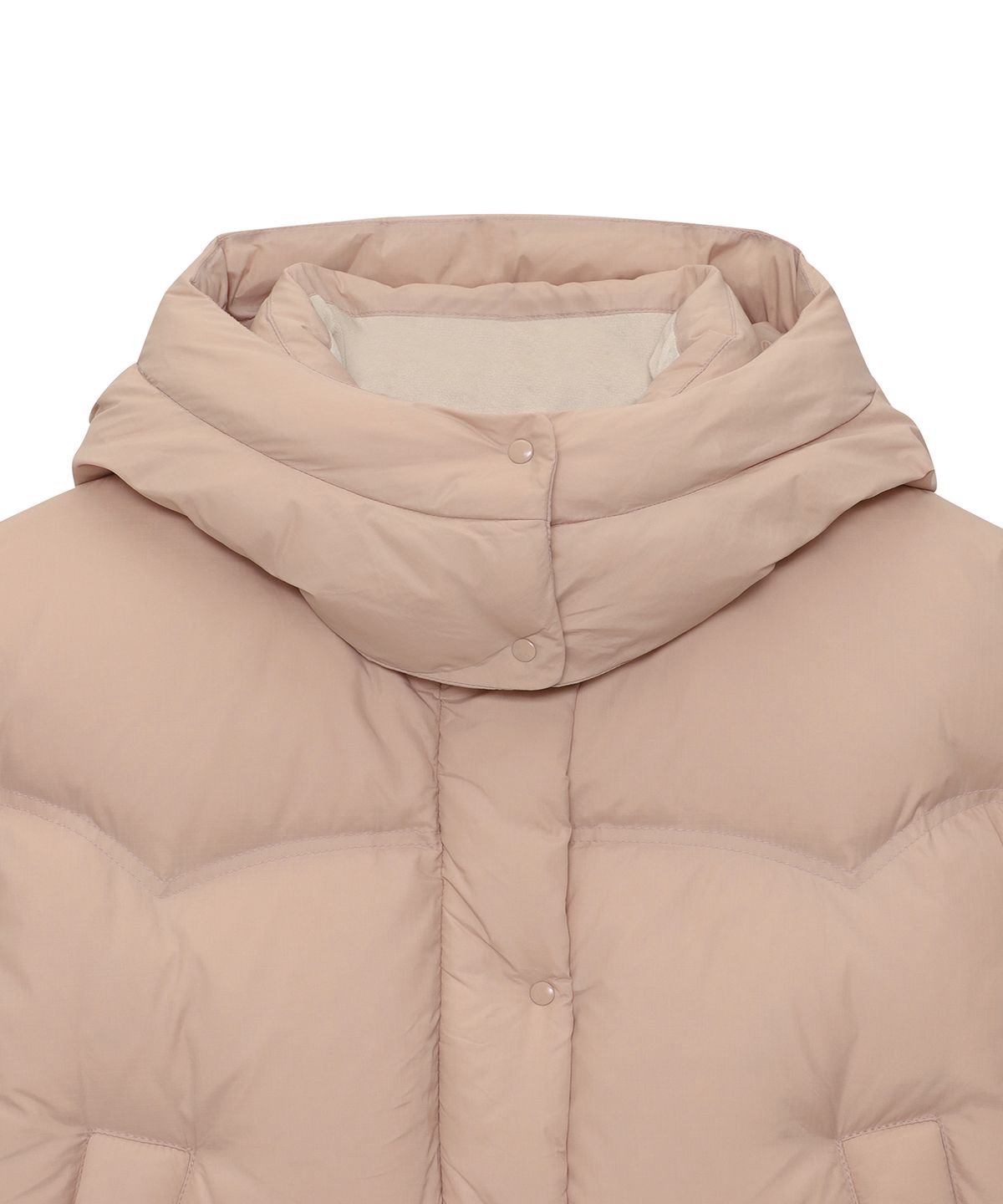 슈퍼드라이(SUPERDRY) W 후드 다운 푸퍼 핑크