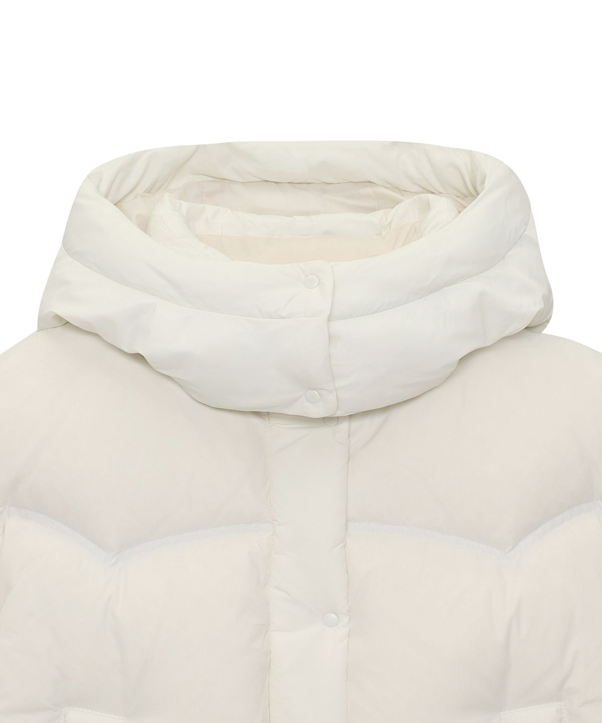 슈퍼드라이(SUPERDRY) W 후드 다운 푸퍼 아이보리