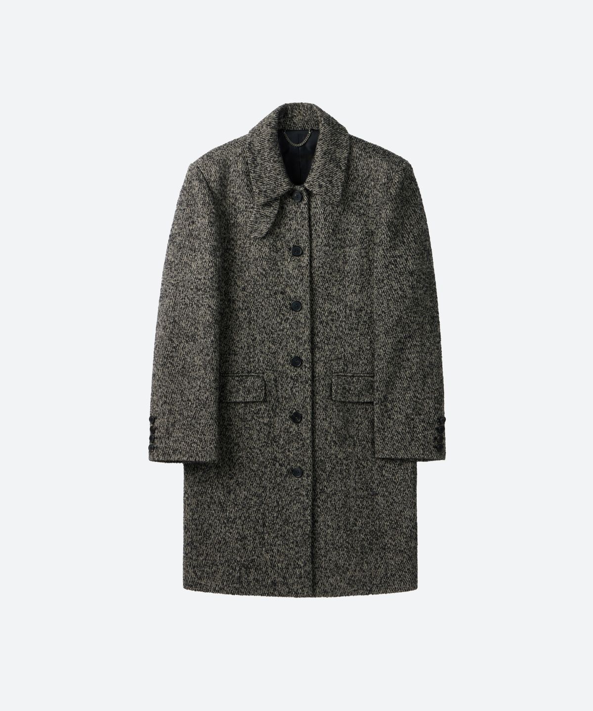 문선(MOONSUN) UNISEX, Wool Classic Mac Coat / Charcoal