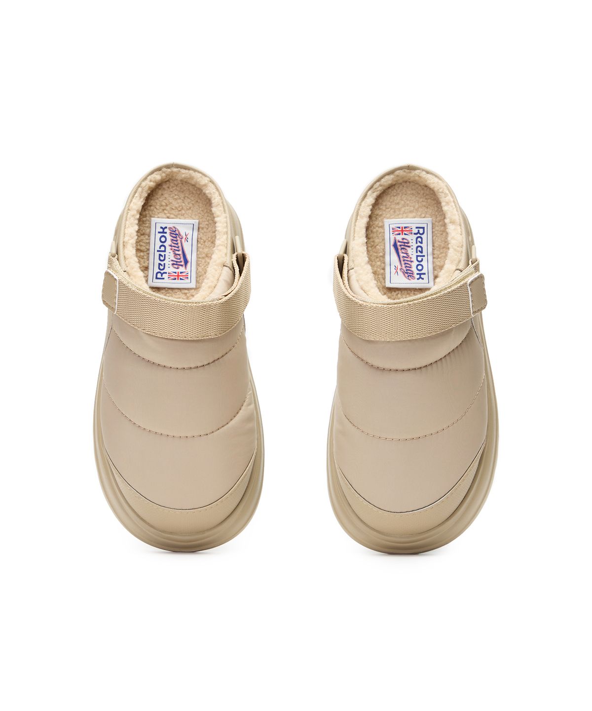 리복(REEBOK) 비트닉 패딩 뮬 (W) - 베이지